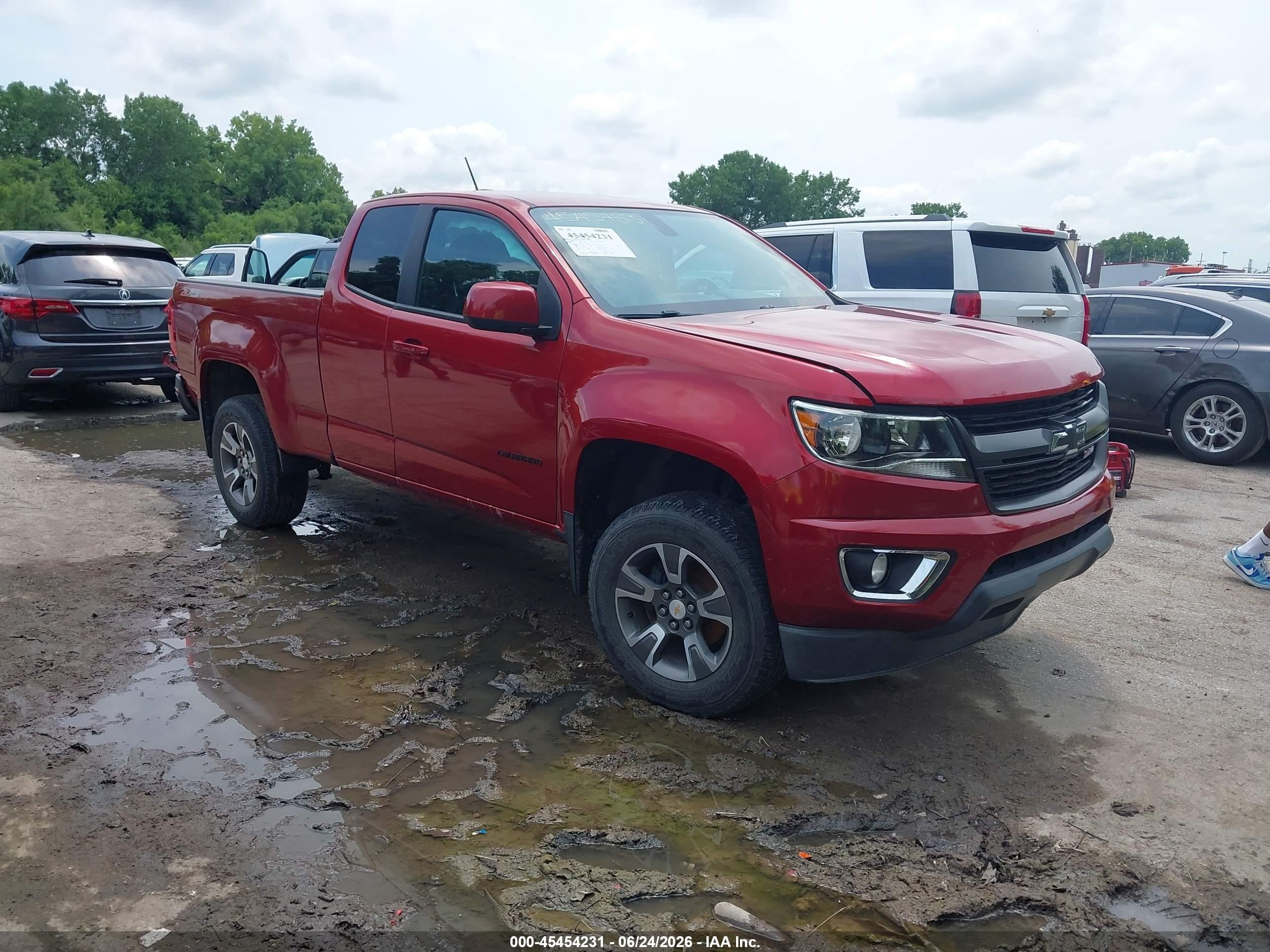 2015 Chevrolet Colorado 4wd Z71 Красный vin: 1GCHTCE32F1177750