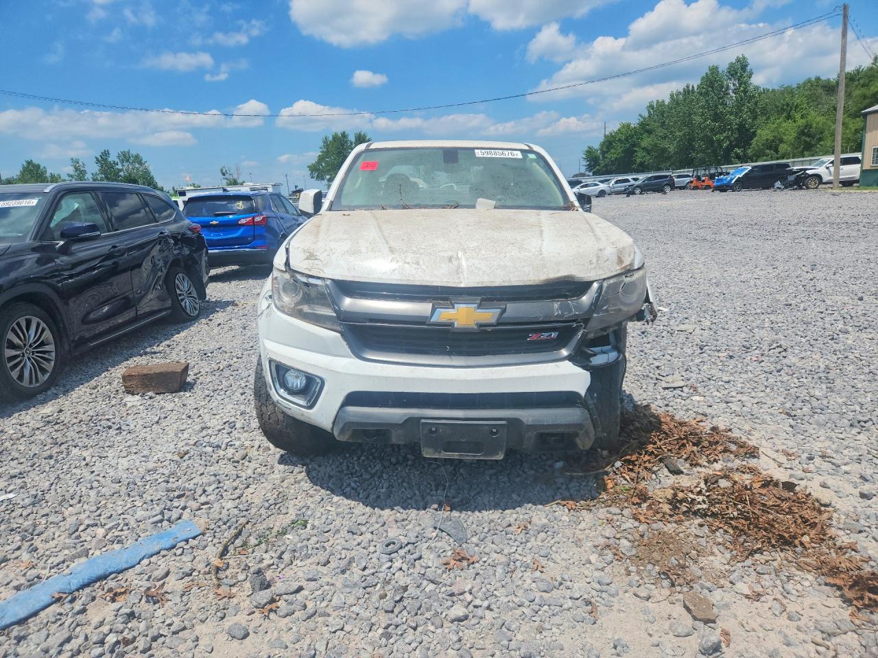 2015 Chevrolet Colorado Z71 White vin: 1GCHTCE34F1249418