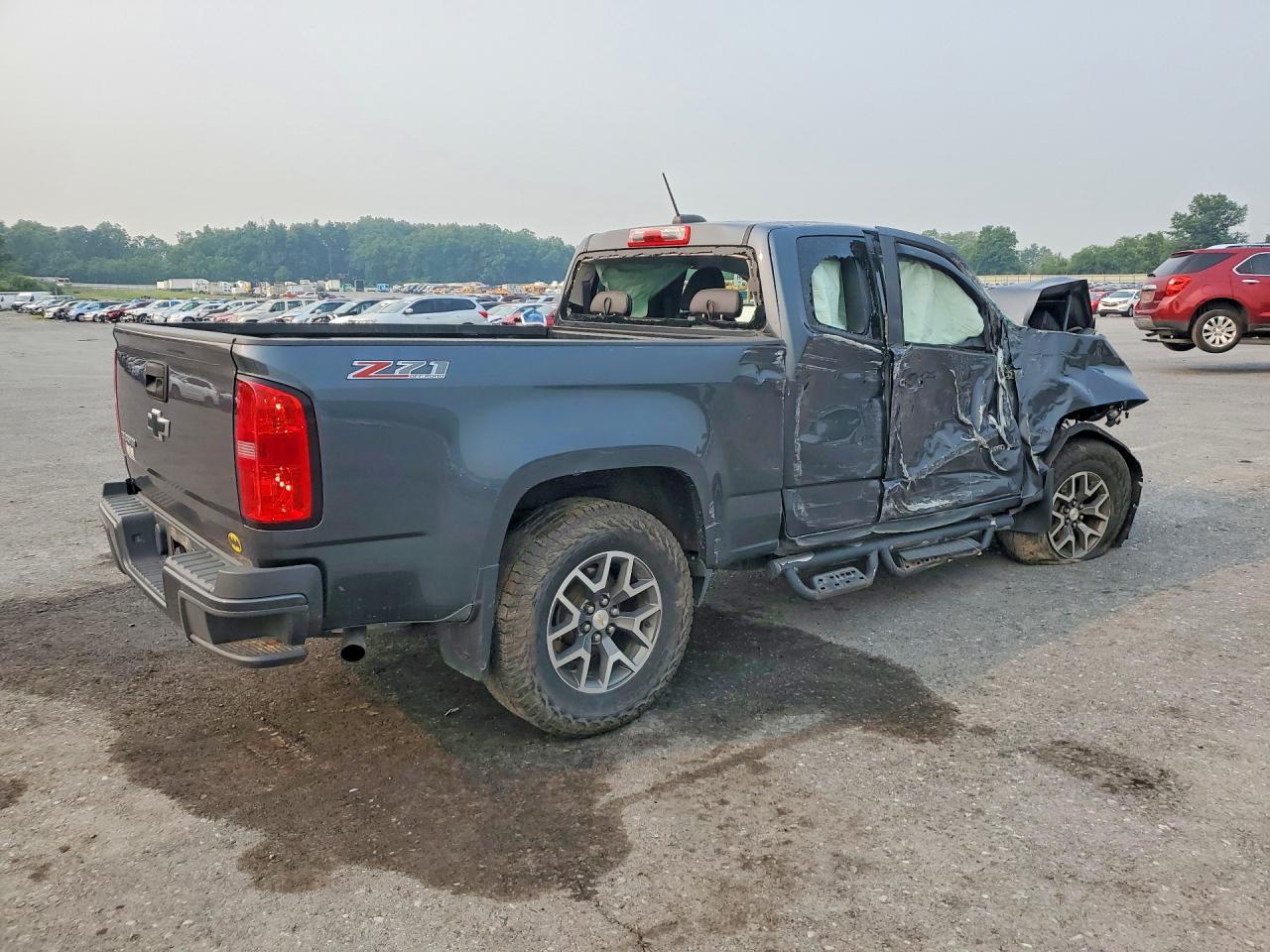 2015 Chevrolet Colorado Z71 Gray vin: 1GCHTCE37F1192583
