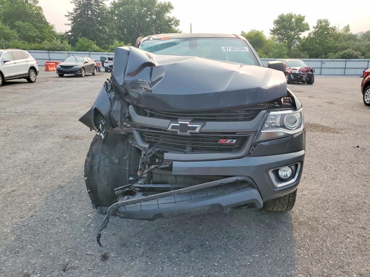 2015 Chevrolet Colorado Z71 Gray vin: 1GCHTCE37F1192583