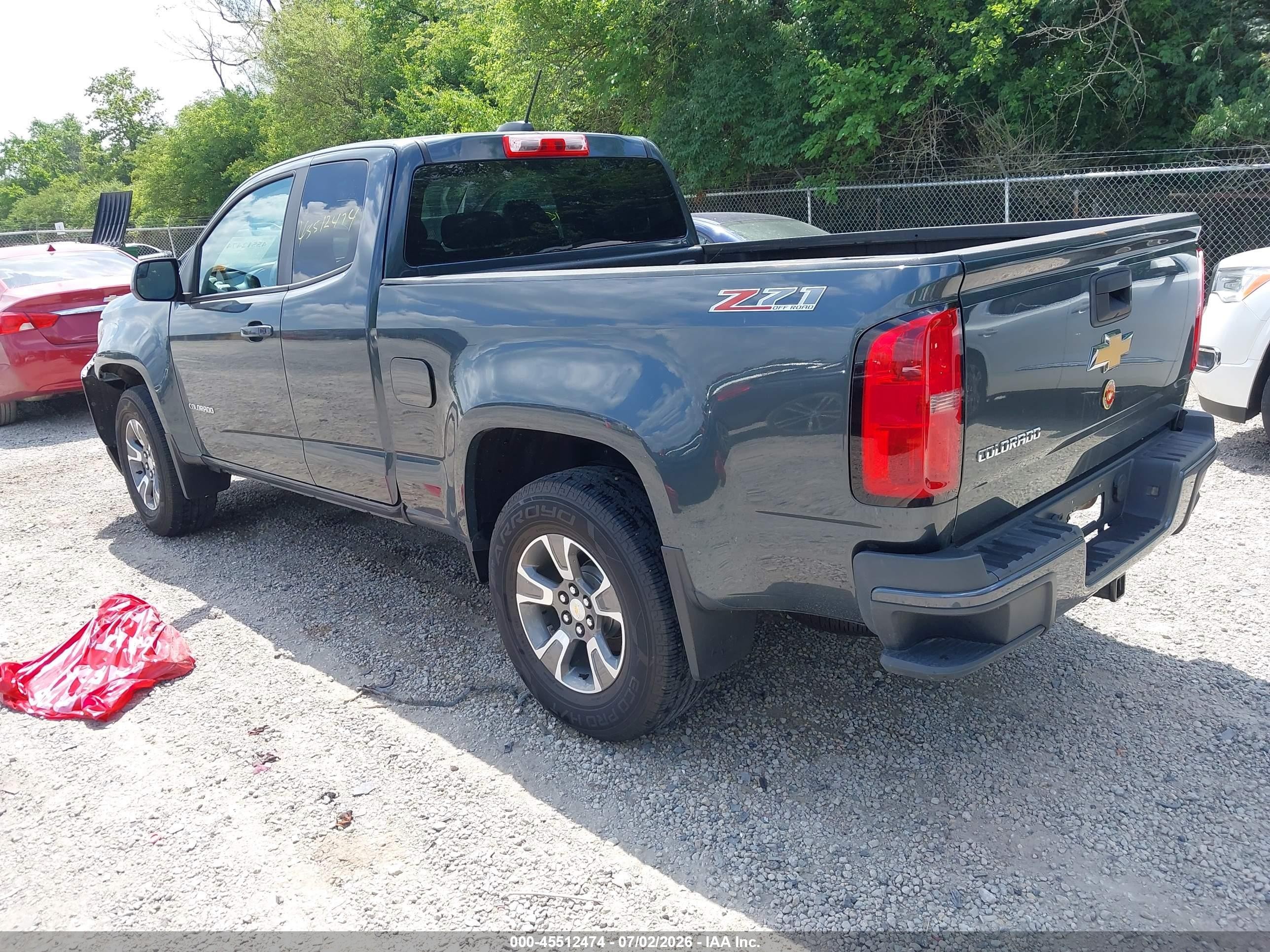 2015 Chevrolet Colorado 4wd Z71 Серый vin: 1GCHTCE39F1201378