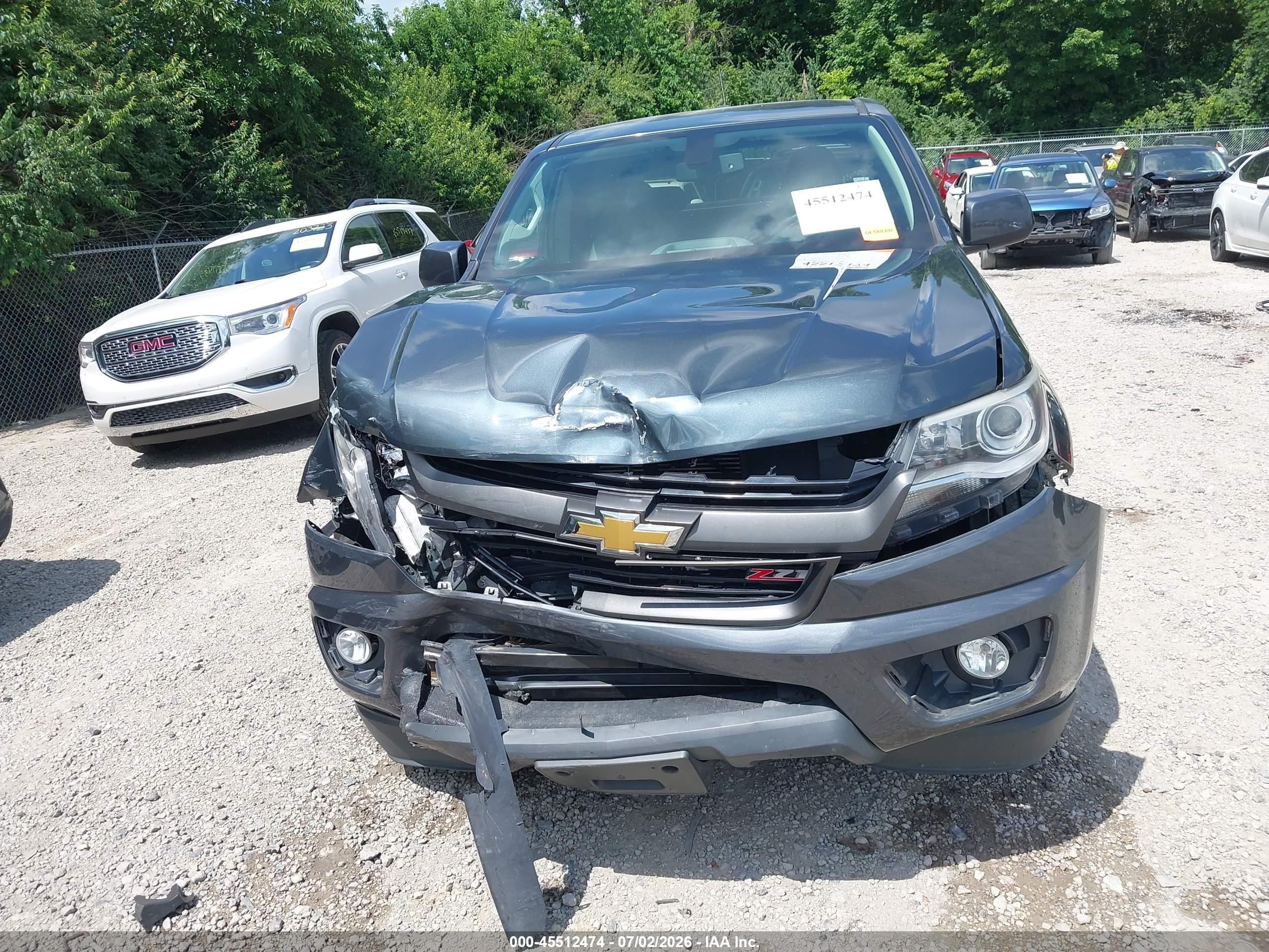 2015 Chevrolet Colorado 4wd Z71 Серый vin: 1GCHTCE39F1201378