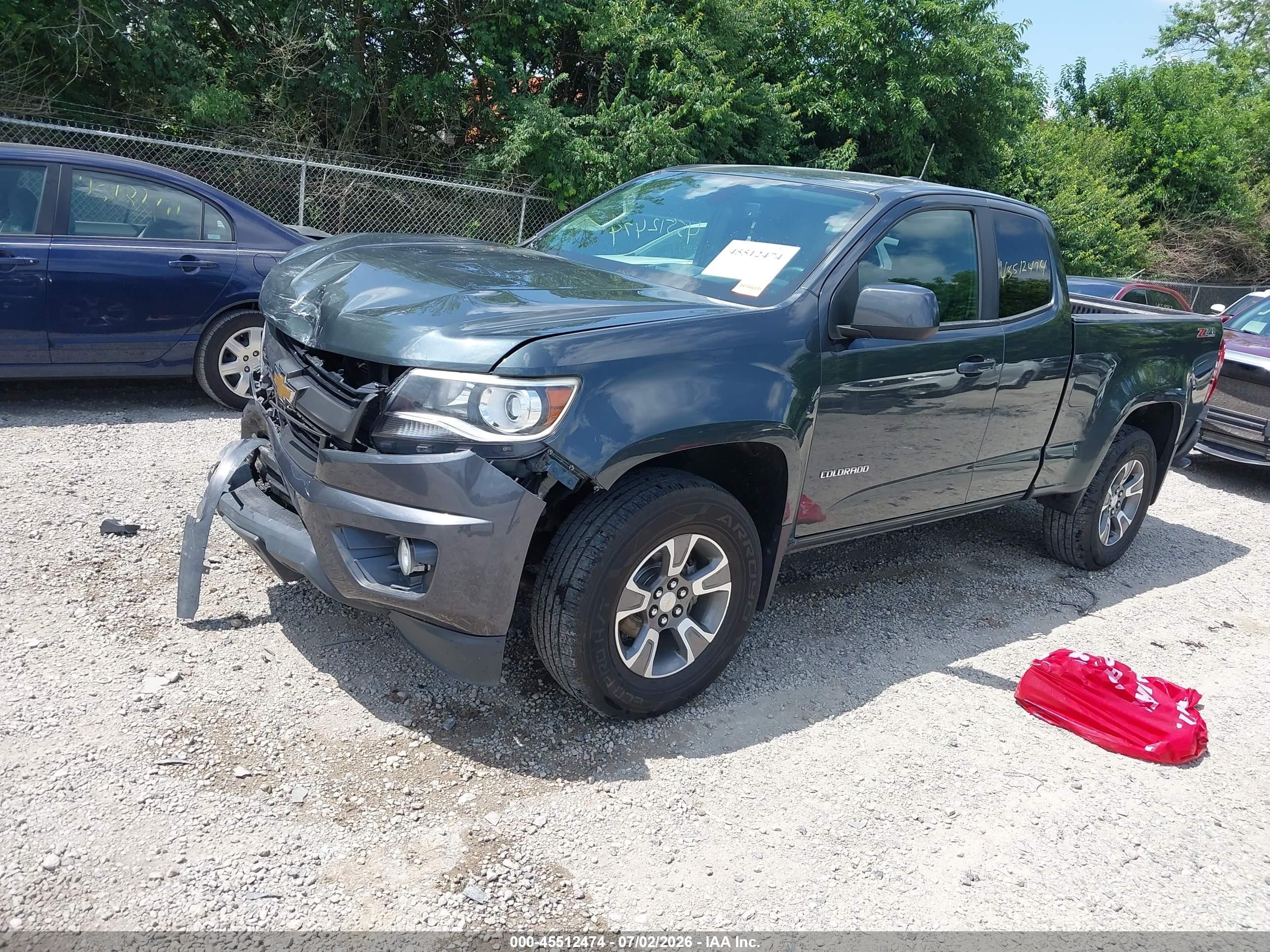 2015 Chevrolet Colorado 4wd Z71 Серый vin: 1GCHTCE39F1201378