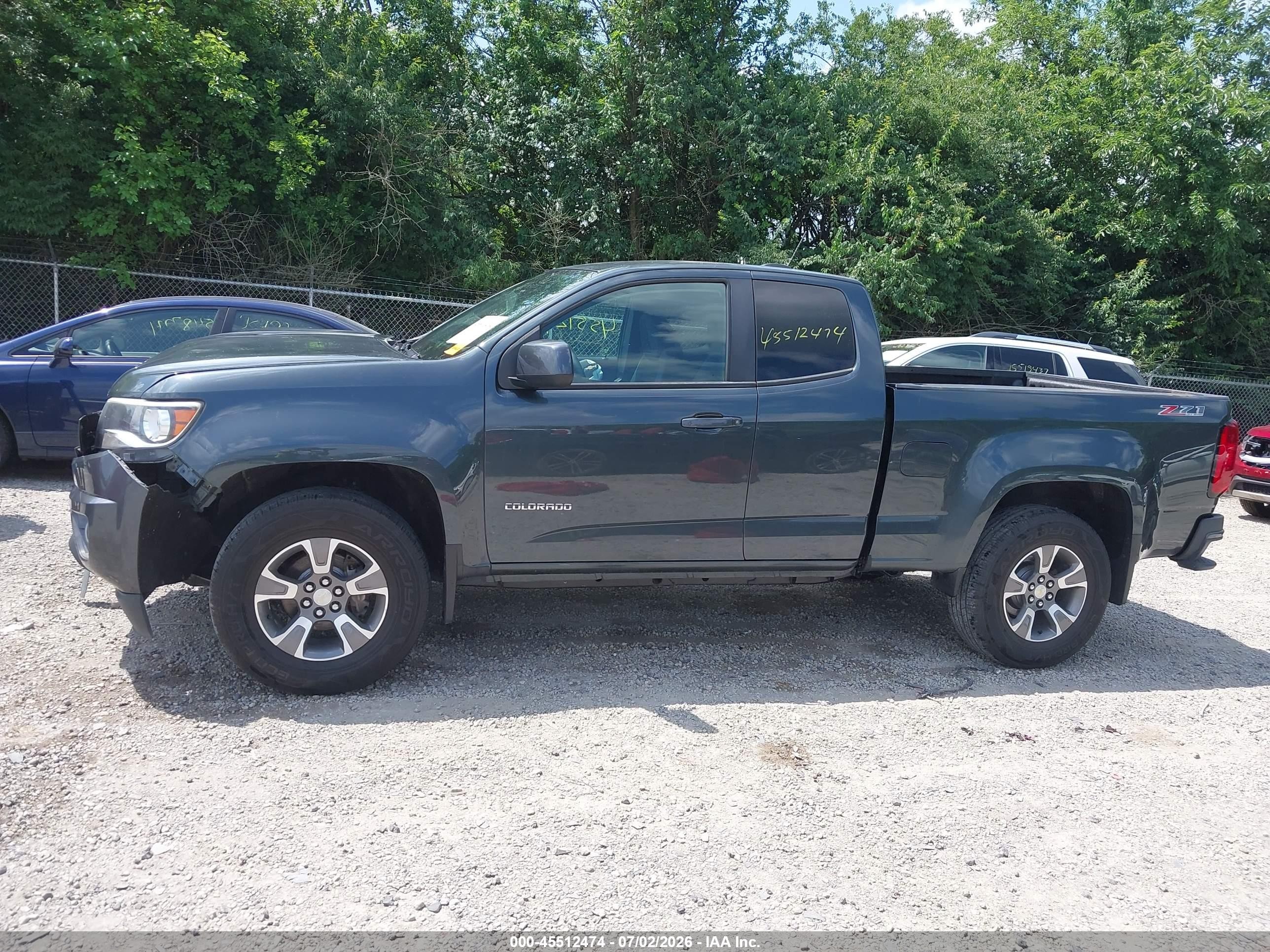 2015 Chevrolet Colorado 4wd Z71 Серый vin: 1GCHTCE39F1201378