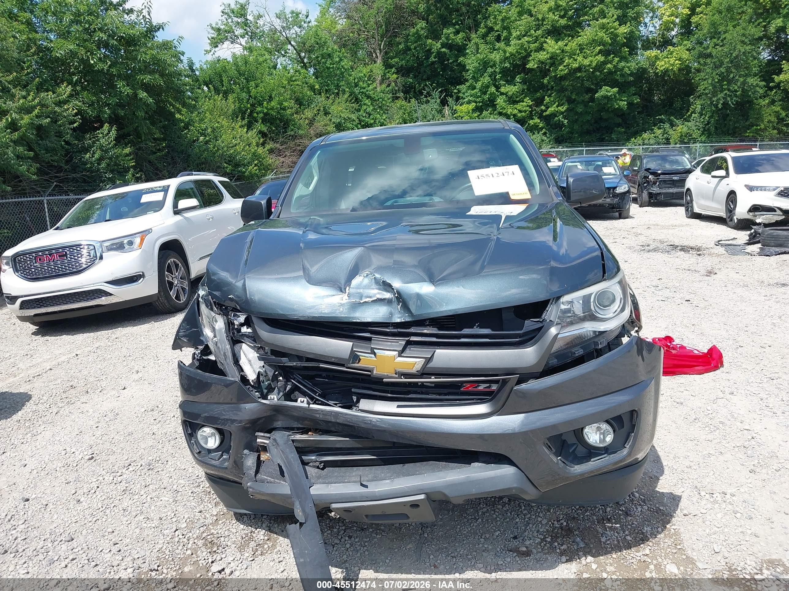 2015 Chevrolet Colorado 4wd Z71 Серый vin: 1GCHTCE39F1201378