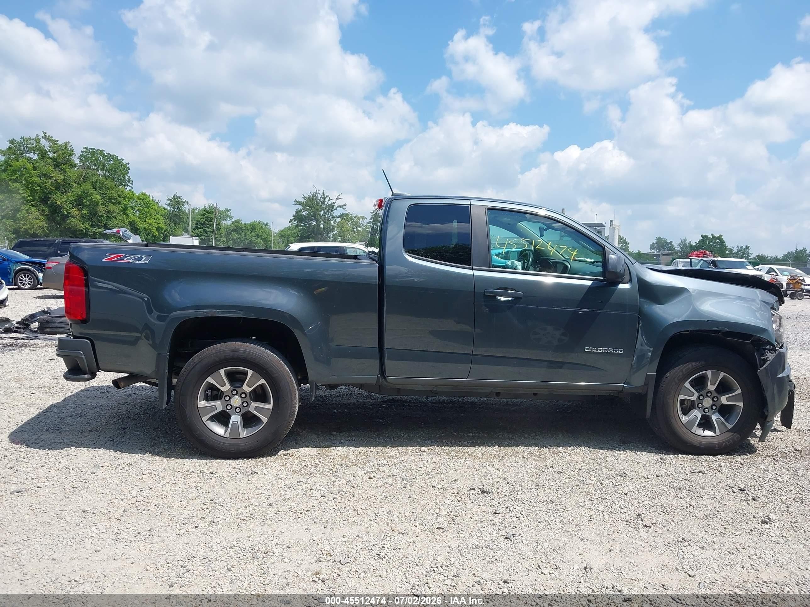 2015 Chevrolet Colorado 4wd Z71 Серый vin: 1GCHTCE39F1201378