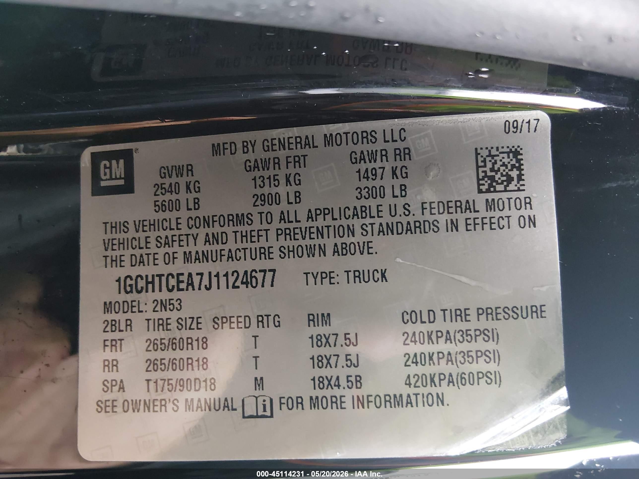 2018 Chevrolet Colorado Lt Black vin: 1GCHTCEA7J1124677