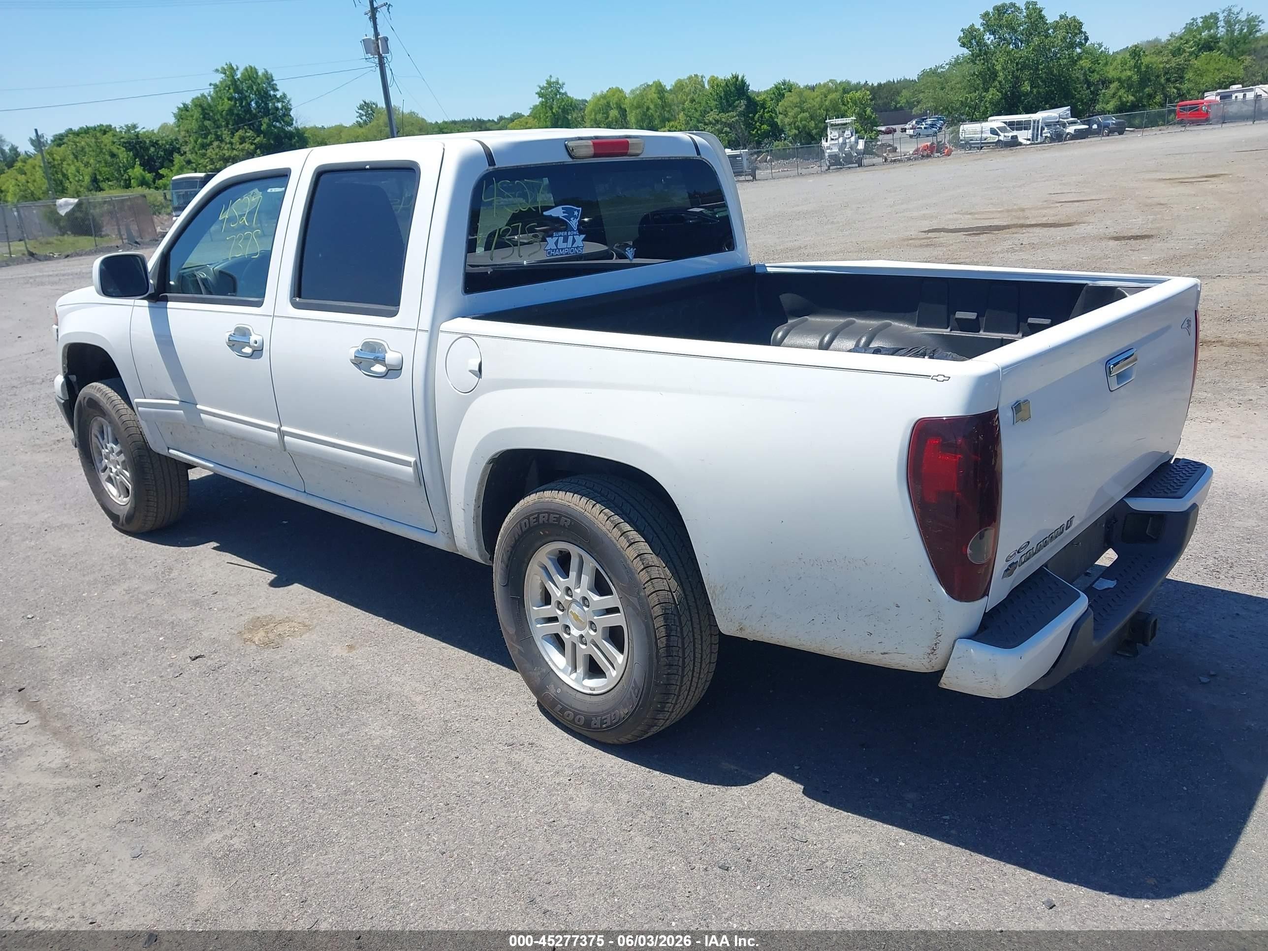 2012 Chevrolet Colorado 1lt White vin: 1GCHTCFE3C8169675