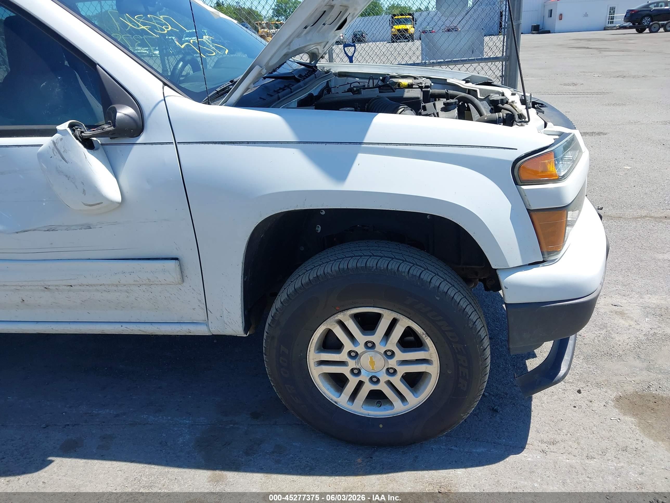 2012 Chevrolet Colorado 1lt White vin: 1GCHTCFE3C8169675