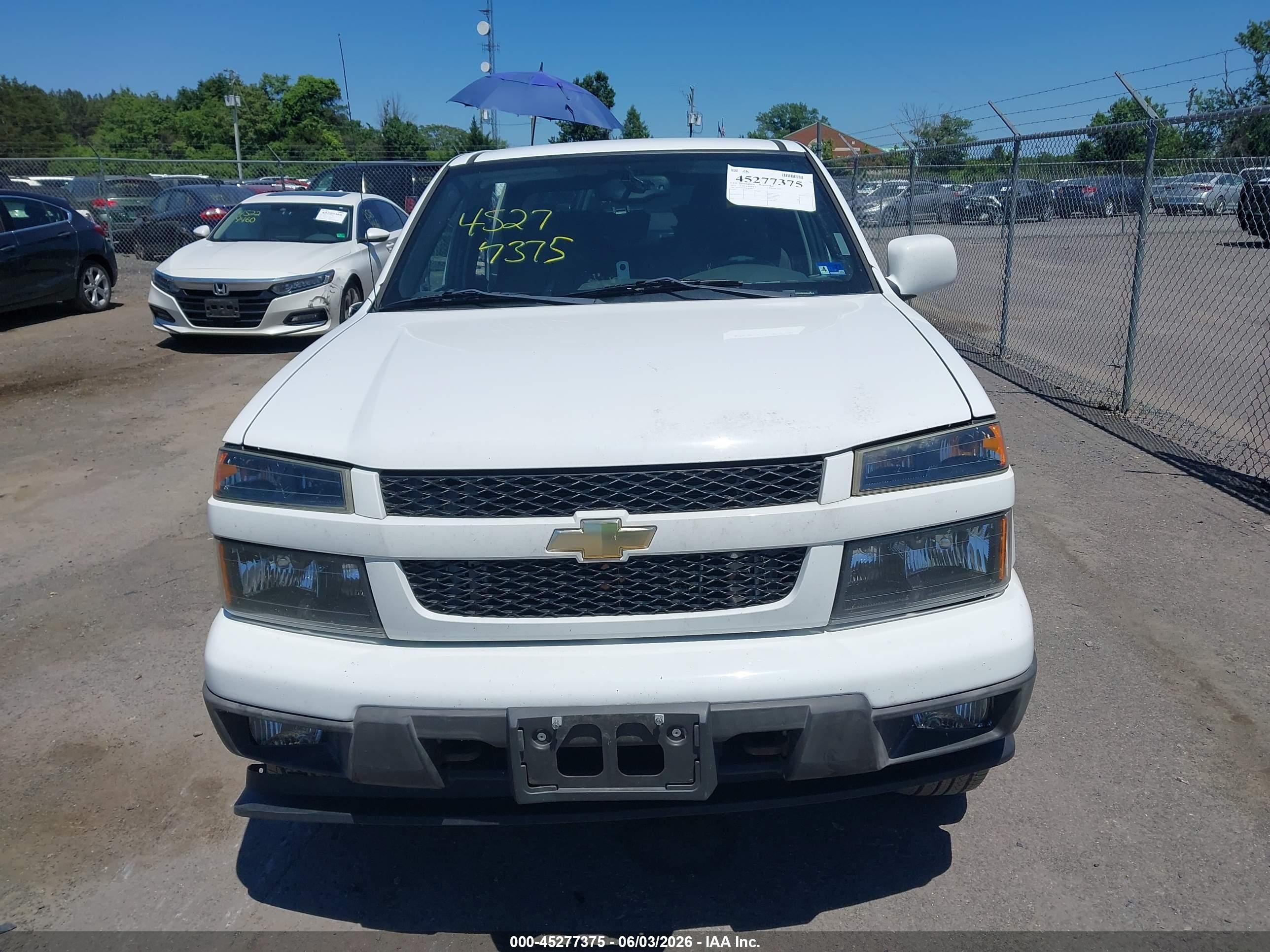 2012 Chevrolet Colorado 1lt White vin: 1GCHTCFE3C8169675