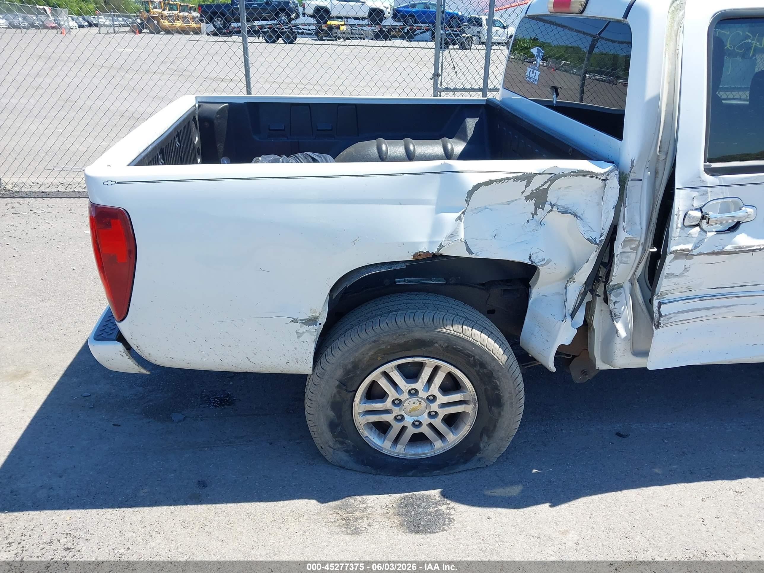 2012 Chevrolet Colorado 1lt White vin: 1GCHTCFE3C8169675