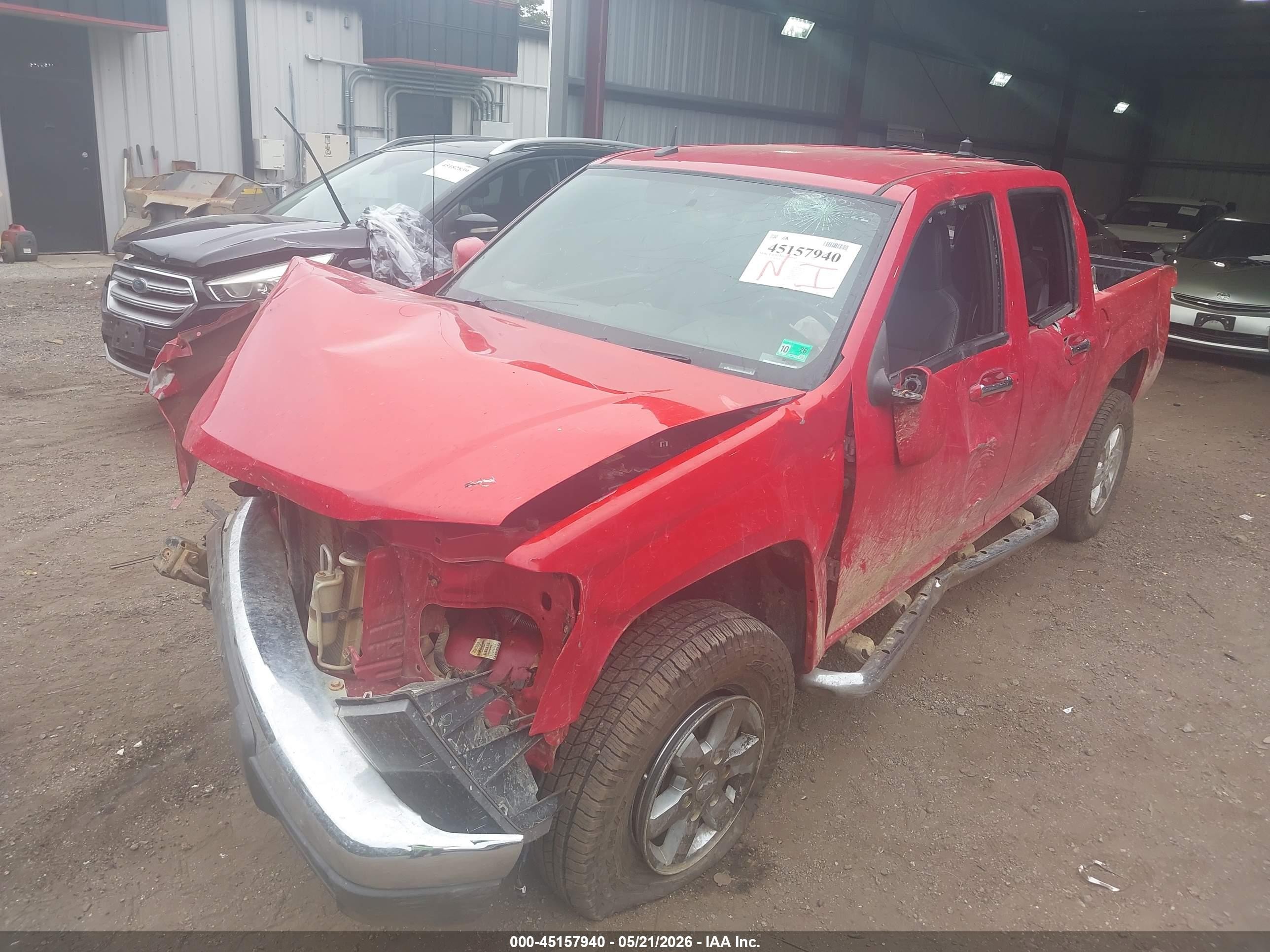 2011 Chevrolet Colorado 1lt Red vin: 1GCHTCFE6B8121781