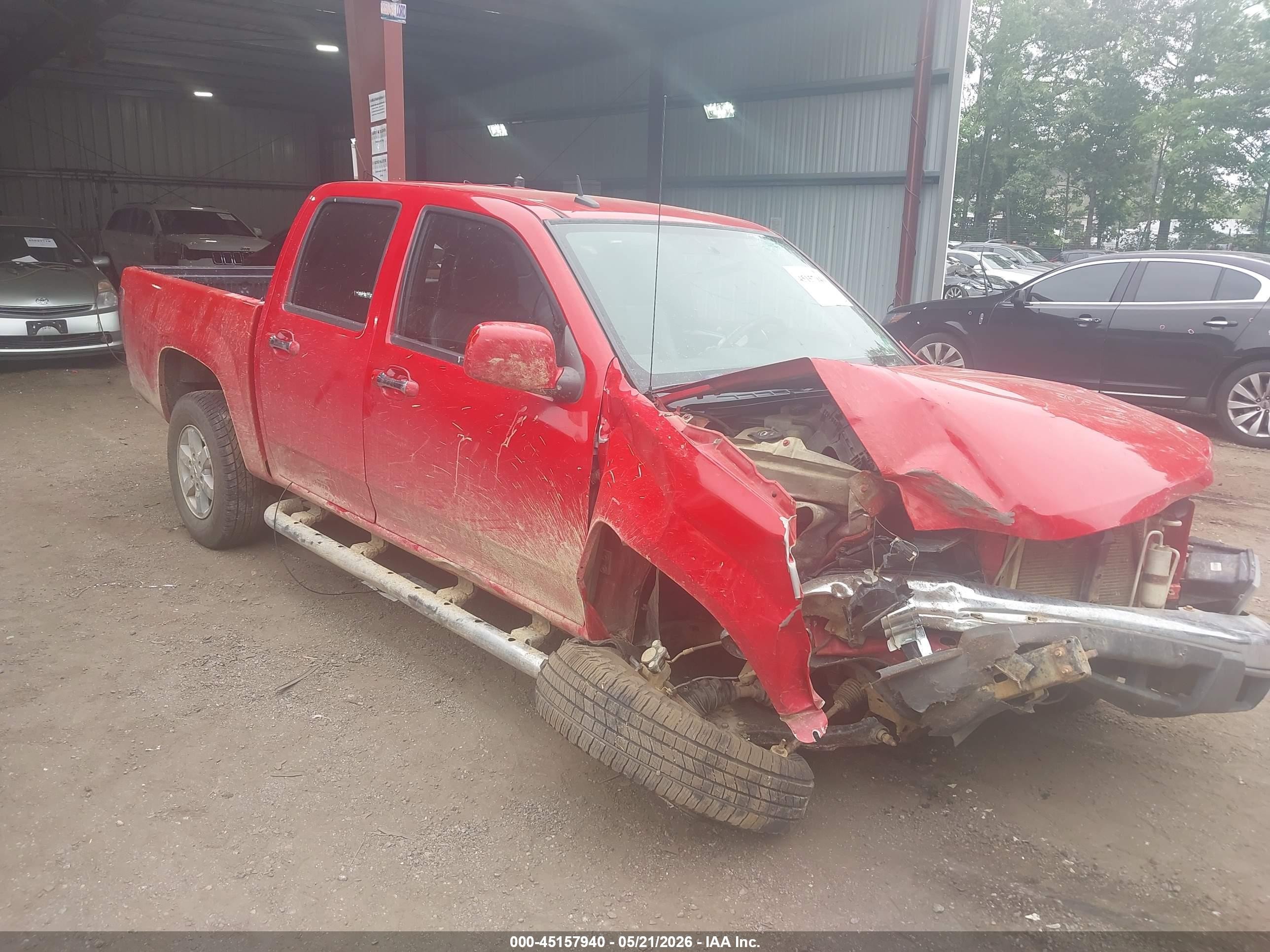 2011 Chevrolet Colorado 1lt Red vin: 1GCHTCFE6B8121781