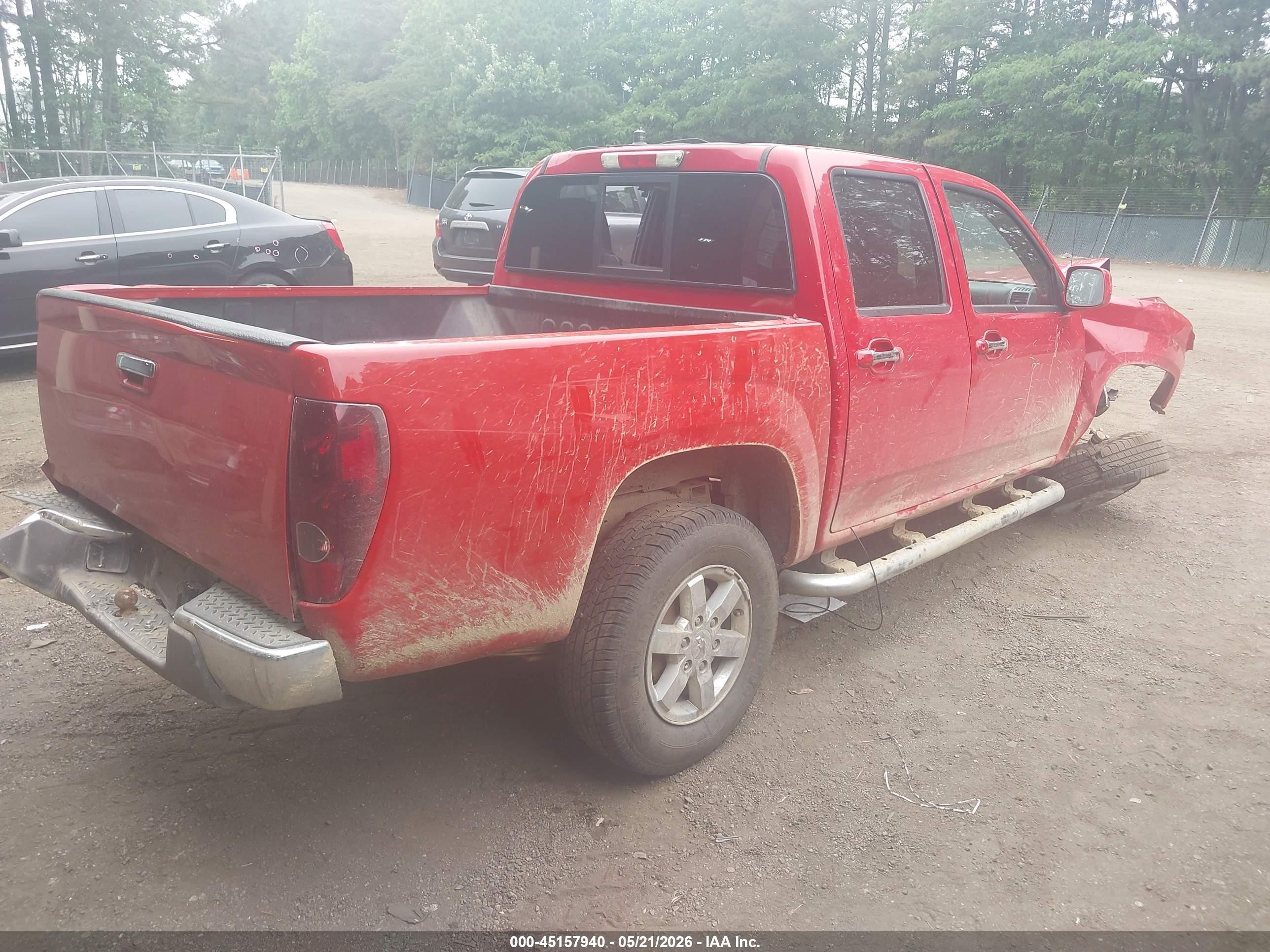 2011 Chevrolet Colorado 1lt Red vin: 1GCHTCFE6B8121781