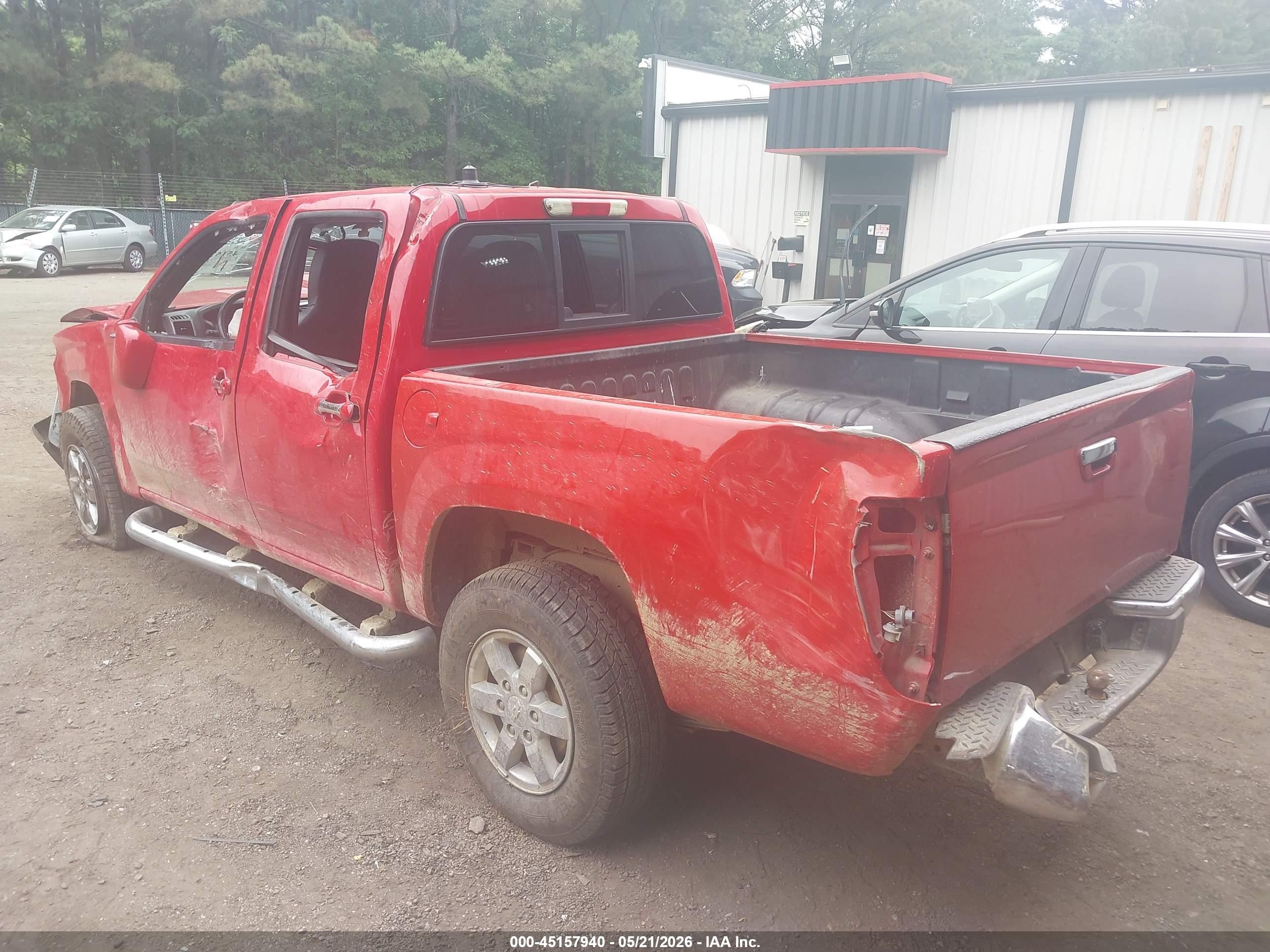 2011 Chevrolet Colorado 1lt Red vin: 1GCHTCFE6B8121781
