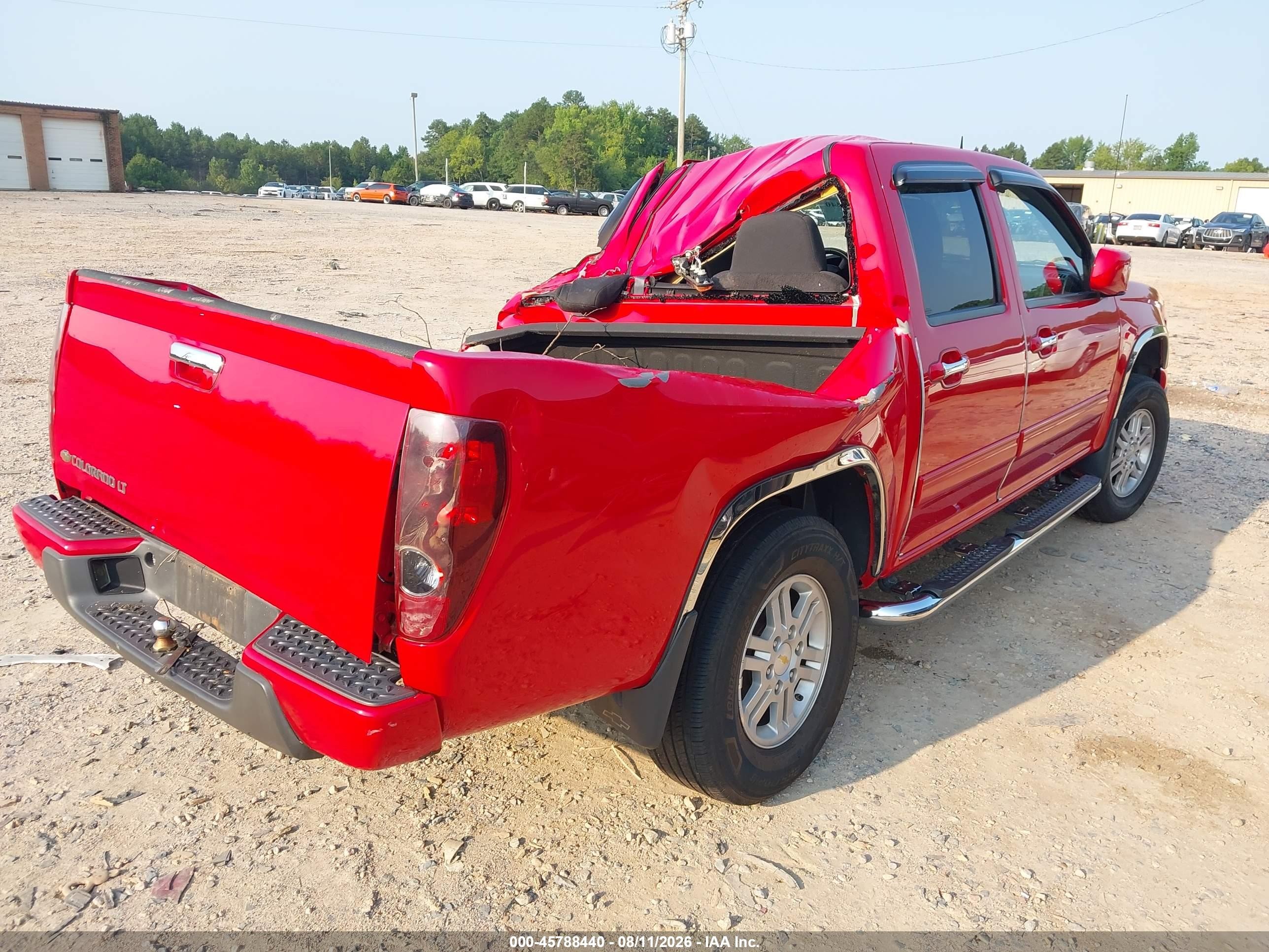 2011 Chevrolet Colorado 1lt Red vin: 1GCHTCFE6B8126494