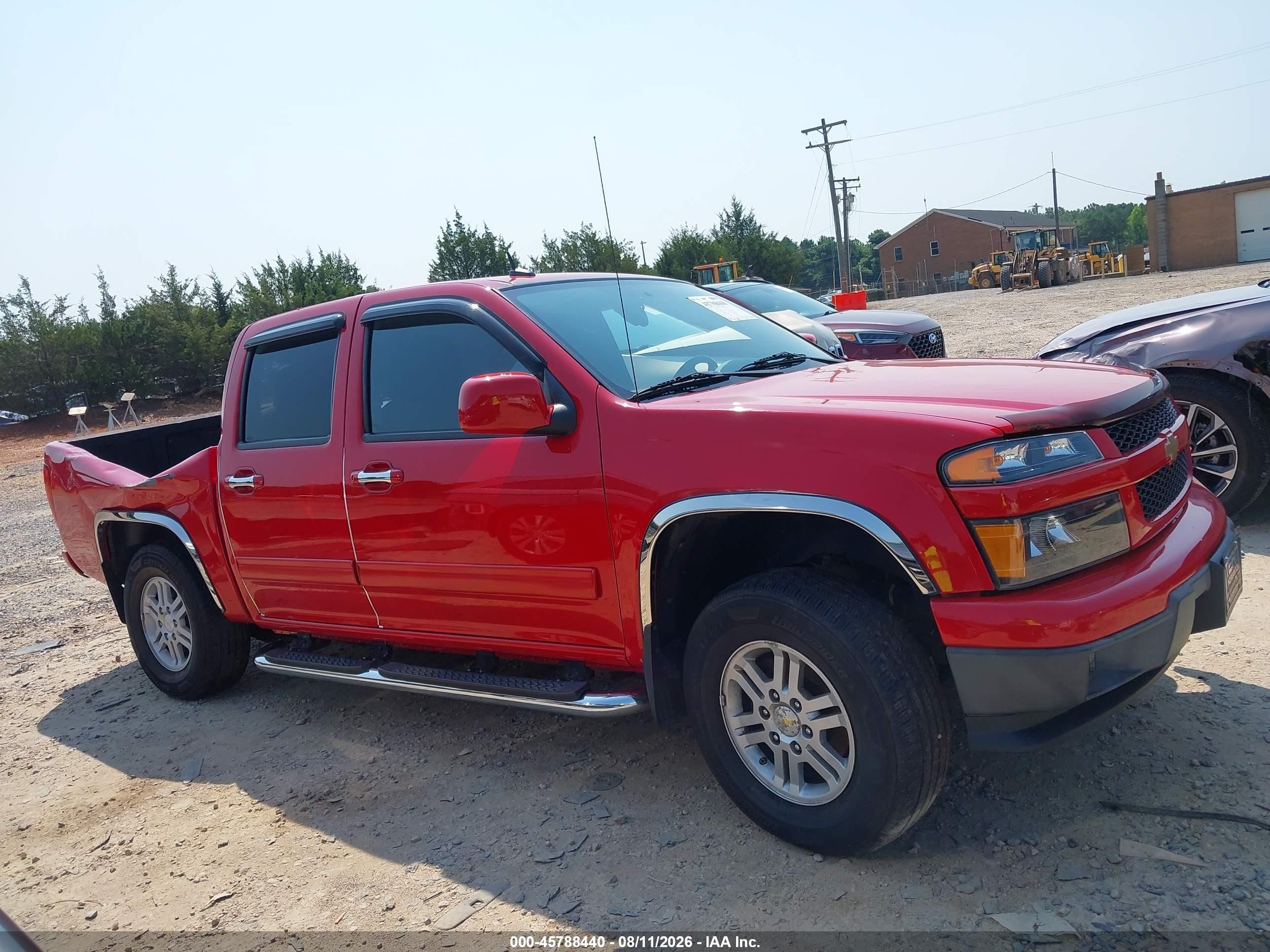 2011 Chevrolet Colorado 1lt Red vin: 1GCHTCFE6B8126494