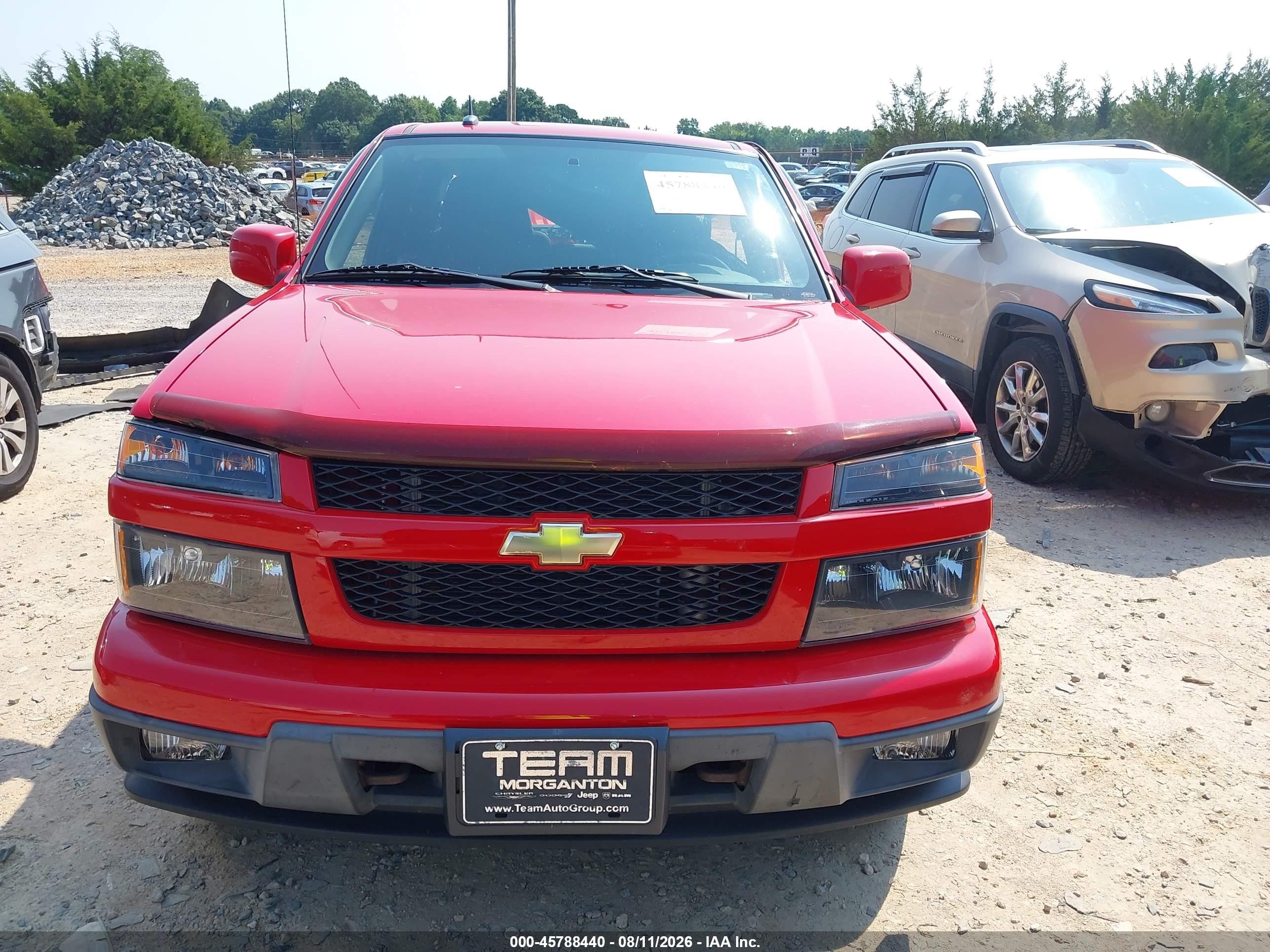 2011 Chevrolet Colorado 1lt Red vin: 1GCHTCFE6B8126494