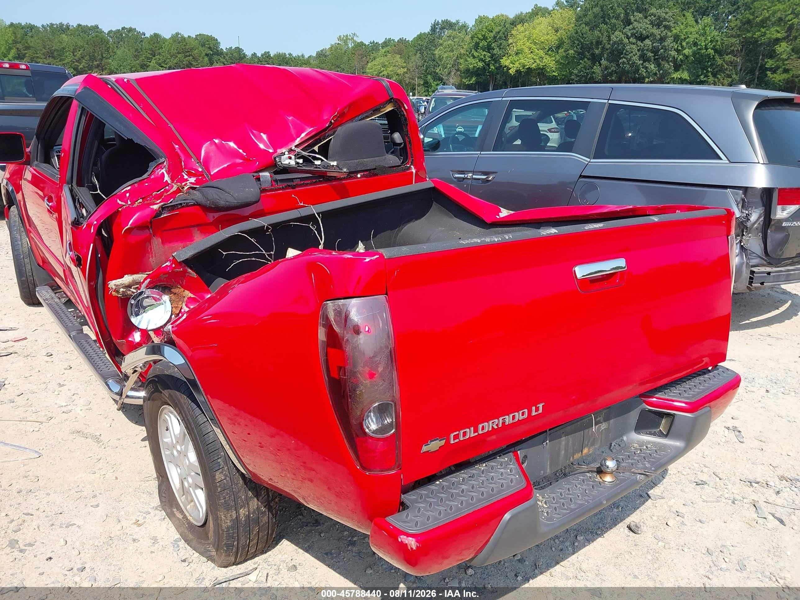 2011 Chevrolet Colorado 1lt Red vin: 1GCHTCFE6B8126494