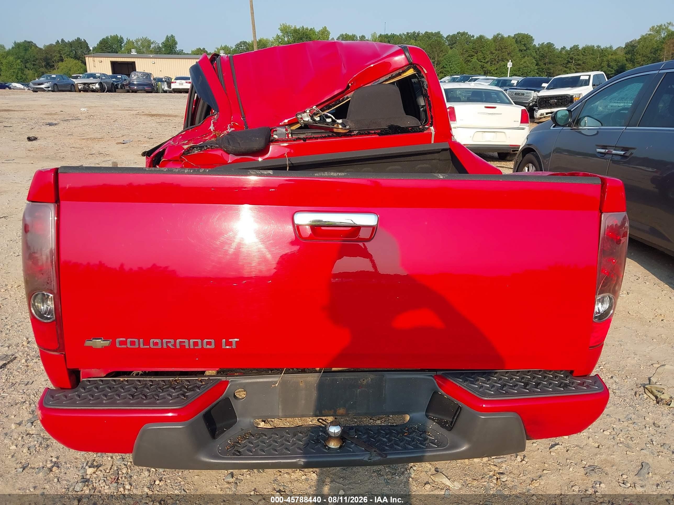 2011 Chevrolet Colorado 1lt Red vin: 1GCHTCFE6B8126494