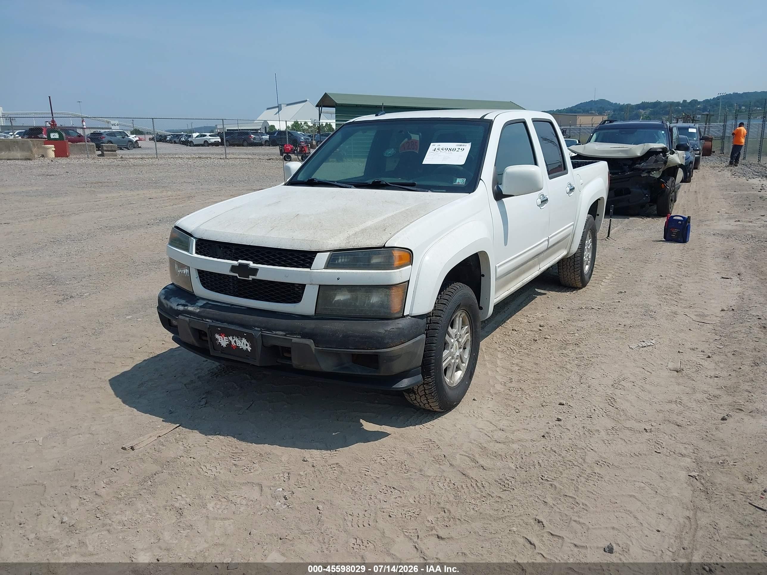 2011 Chevrolet Colorado 1lt White vin: 1GCHTCFE8B8115786