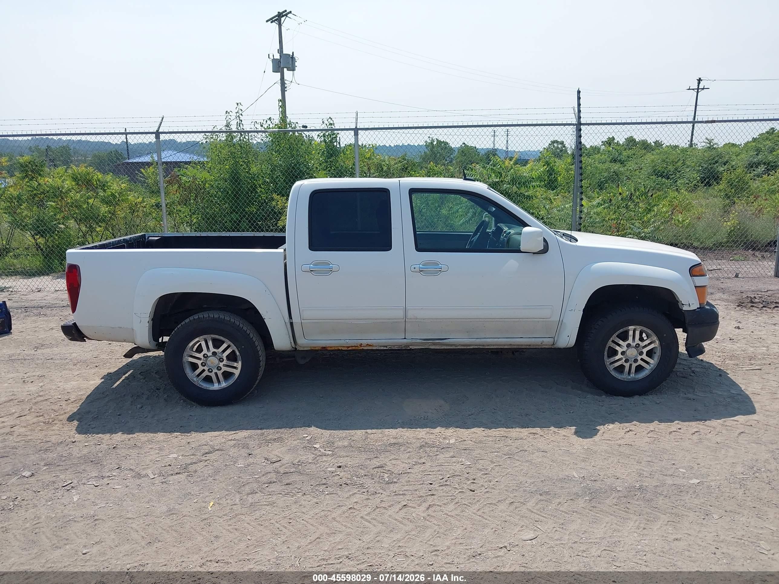 2011 Chevrolet Colorado 1lt White vin: 1GCHTCFE8B8115786
