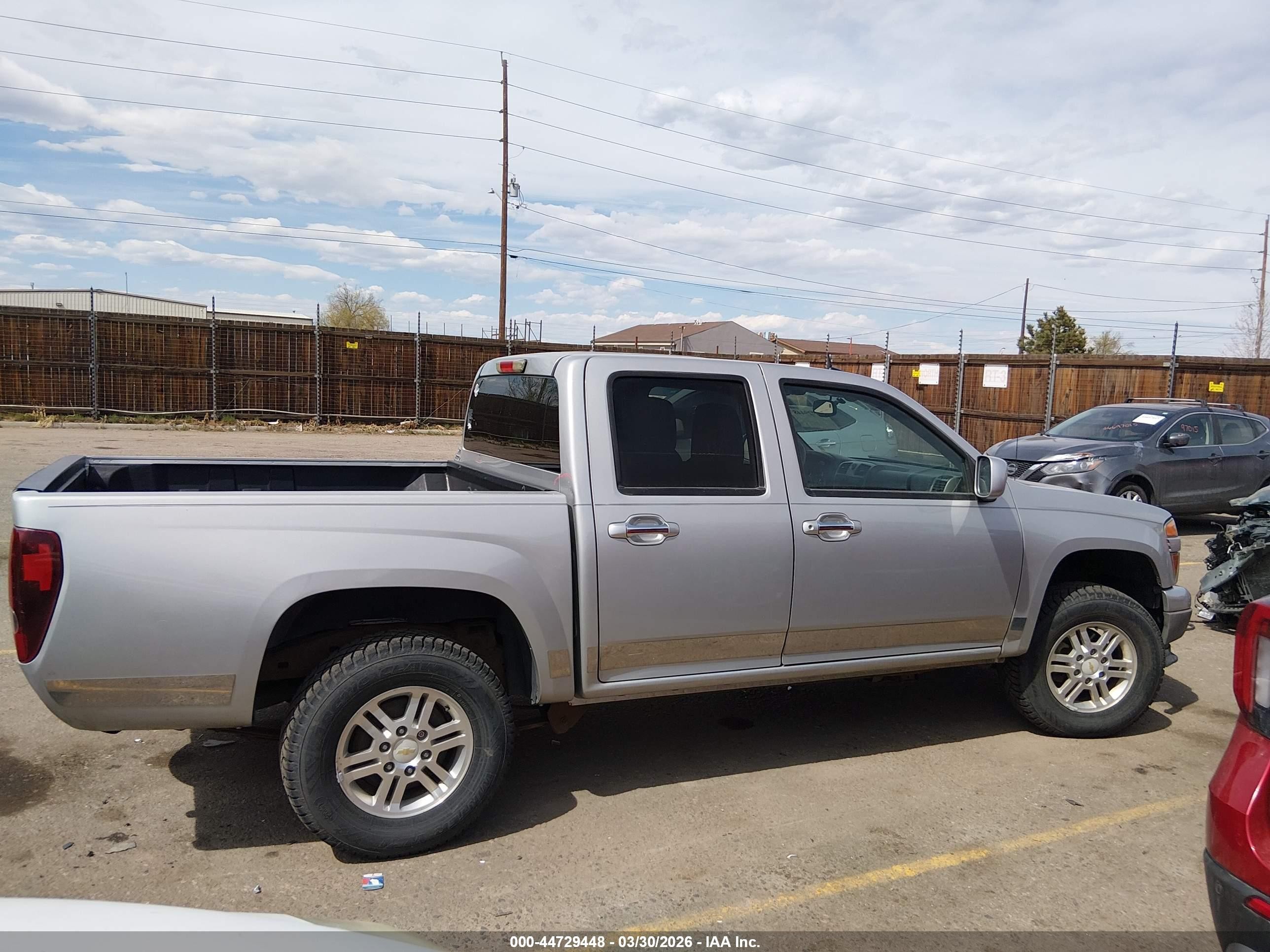 2012 Chevrolet Colorado 1lt Silver vin: 1GCHTCFE8C8123632