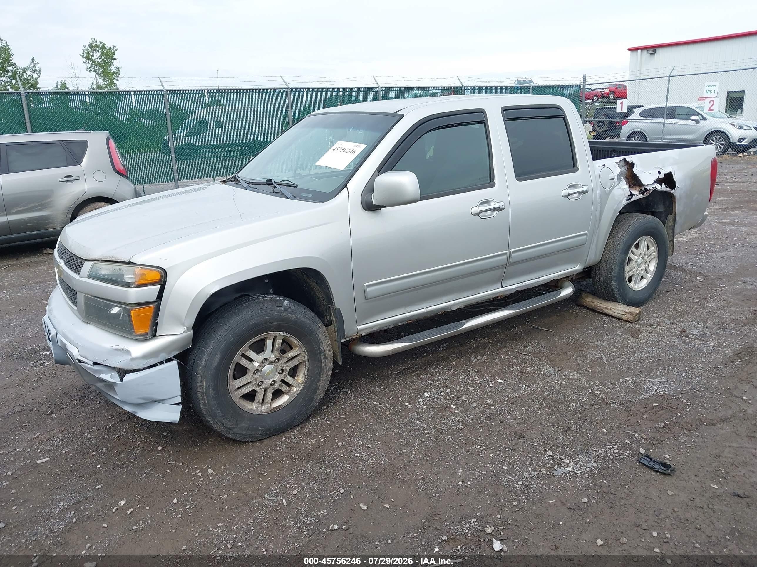 2012 Chevrolet Colorado Lt W/1lt Silver vin: 1GCHTCFE9C8145154
