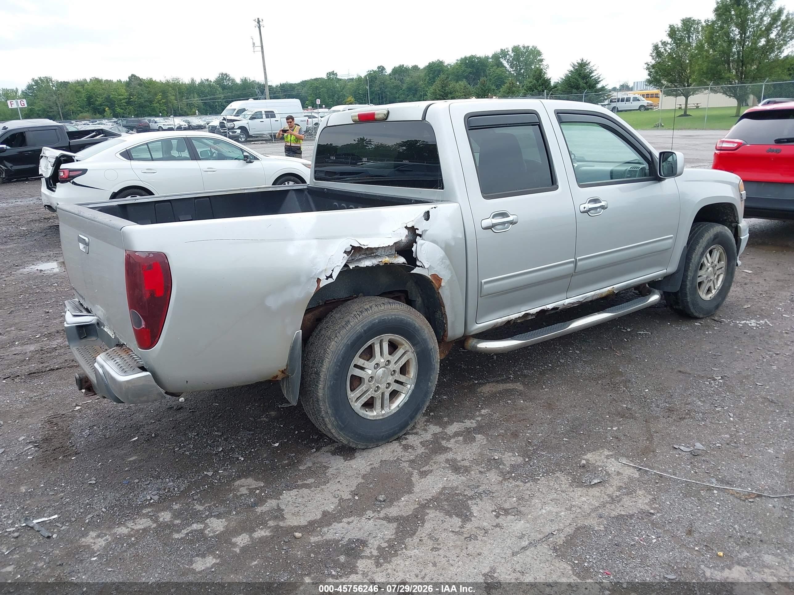 2012 Chevrolet Colorado Lt W/1lt Silver vin: 1GCHTCFE9C8145154