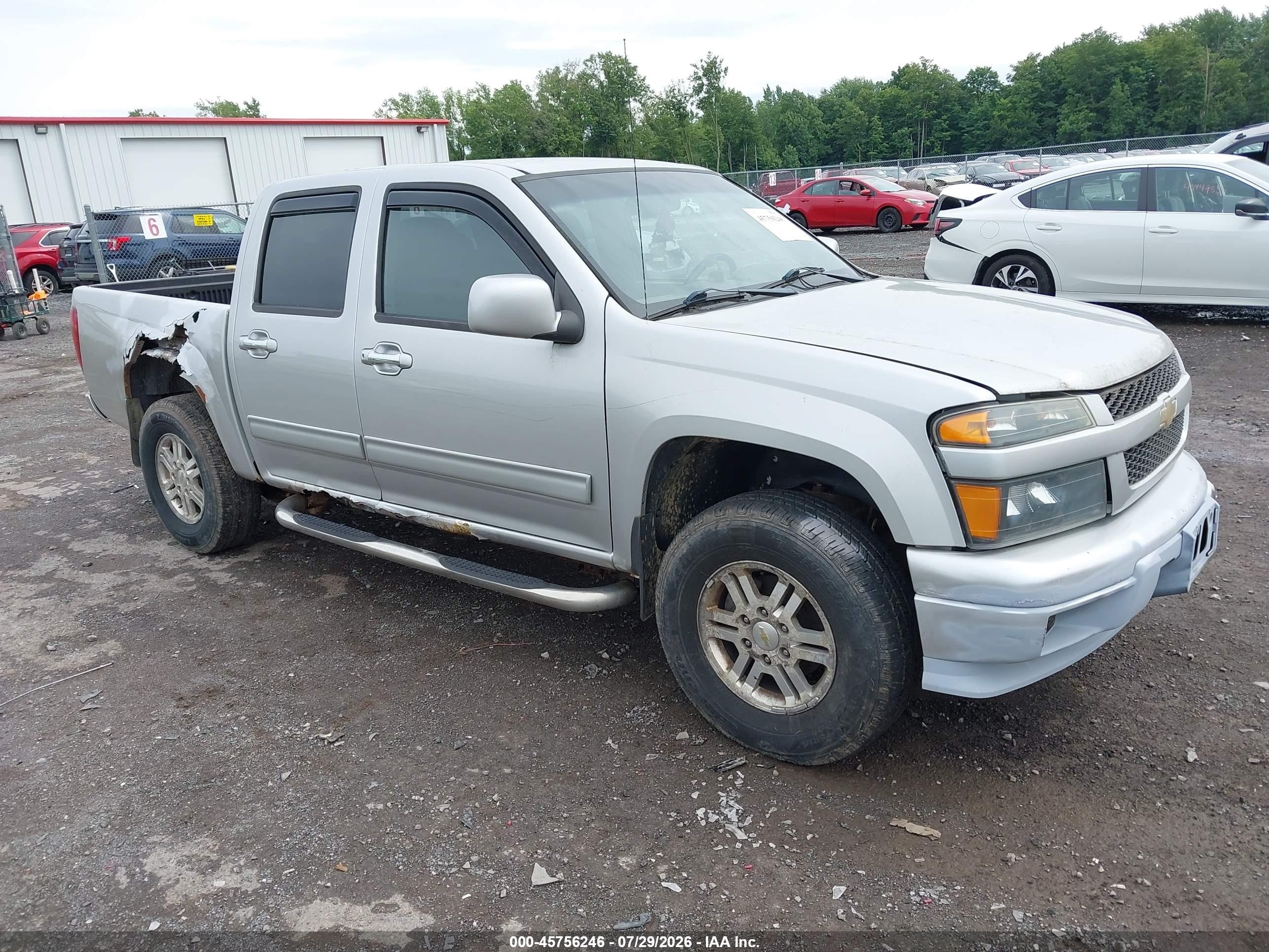 2012 Chevrolet Colorado Lt W/1lt Silver vin: 1GCHTCFE9C8145154
