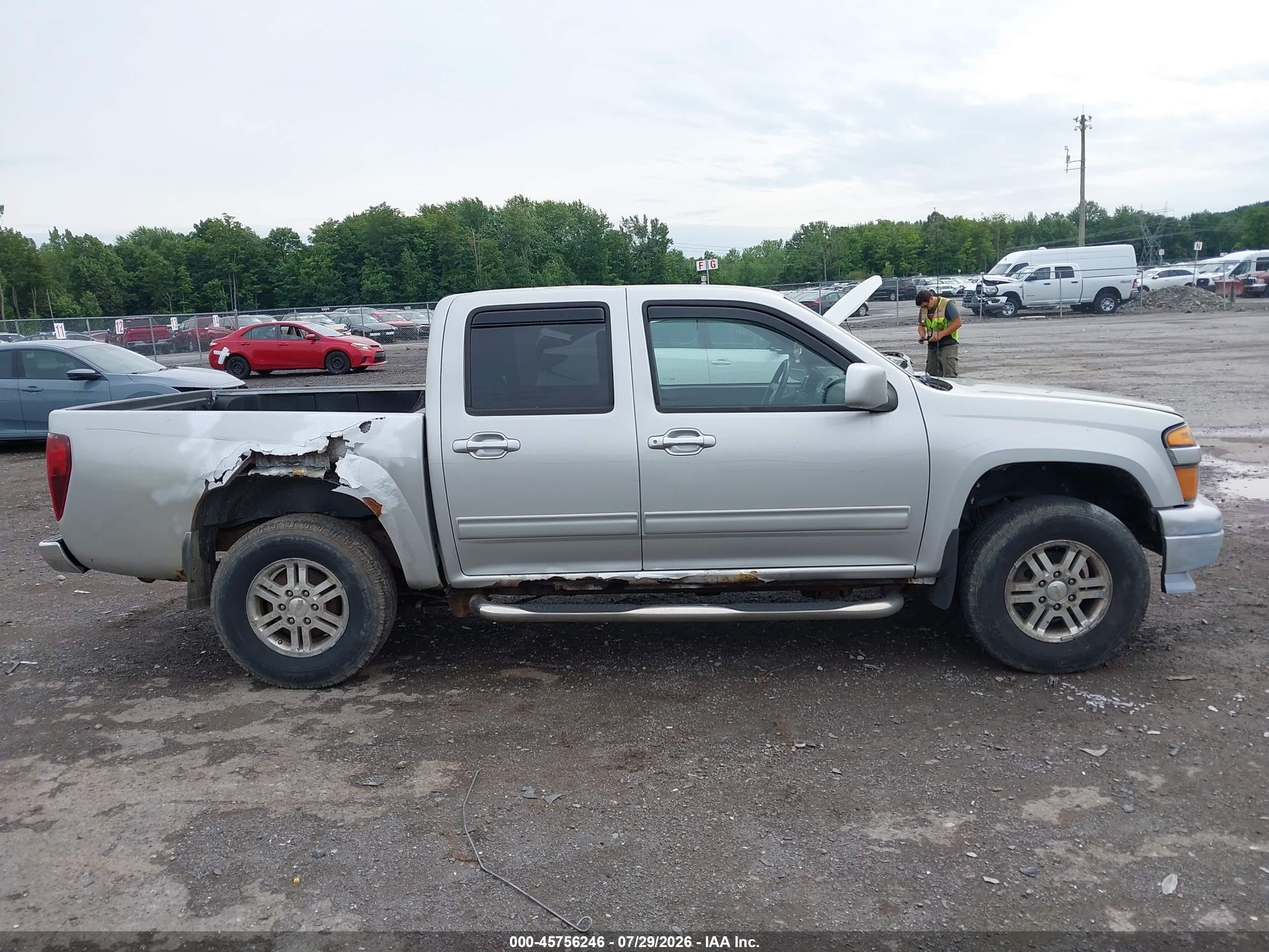 2012 Chevrolet Colorado Lt W/1lt Silver vin: 1GCHTCFE9C8145154