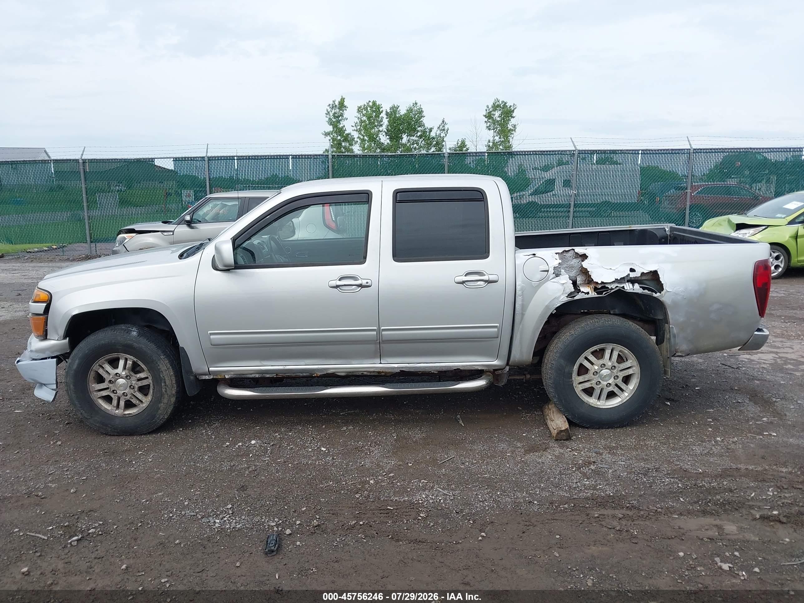 2012 Chevrolet Colorado Lt W/1lt Silver vin: 1GCHTCFE9C8145154