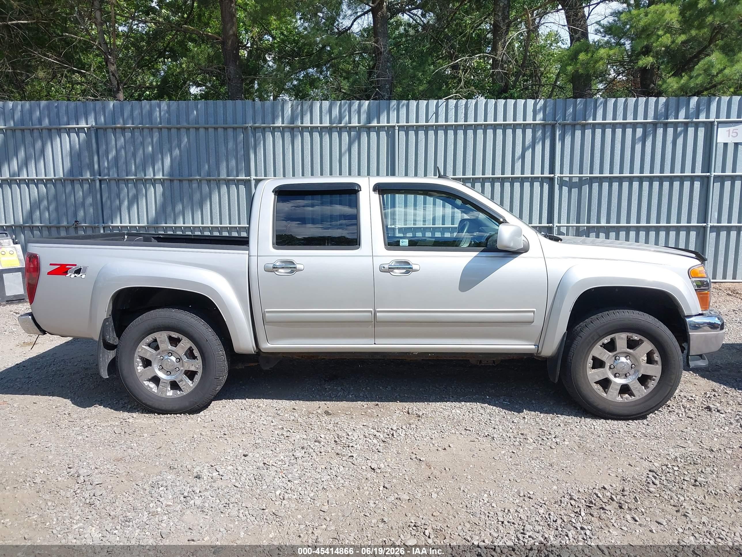 2012 Chevrolet Colorado Lt W/2lt Silver vin: 1GCHTDFE2C8135281