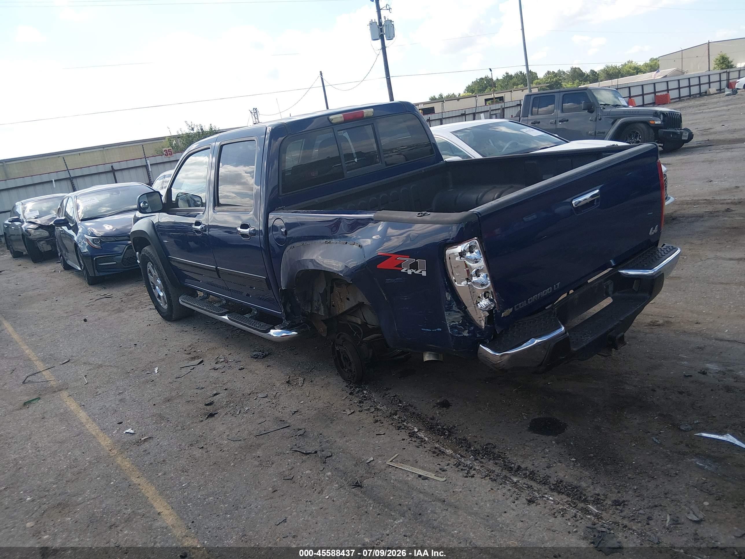 2012 Chevrolet Colorado Lt W/2lt Blue vin: 1GCHTDFE4C8114738