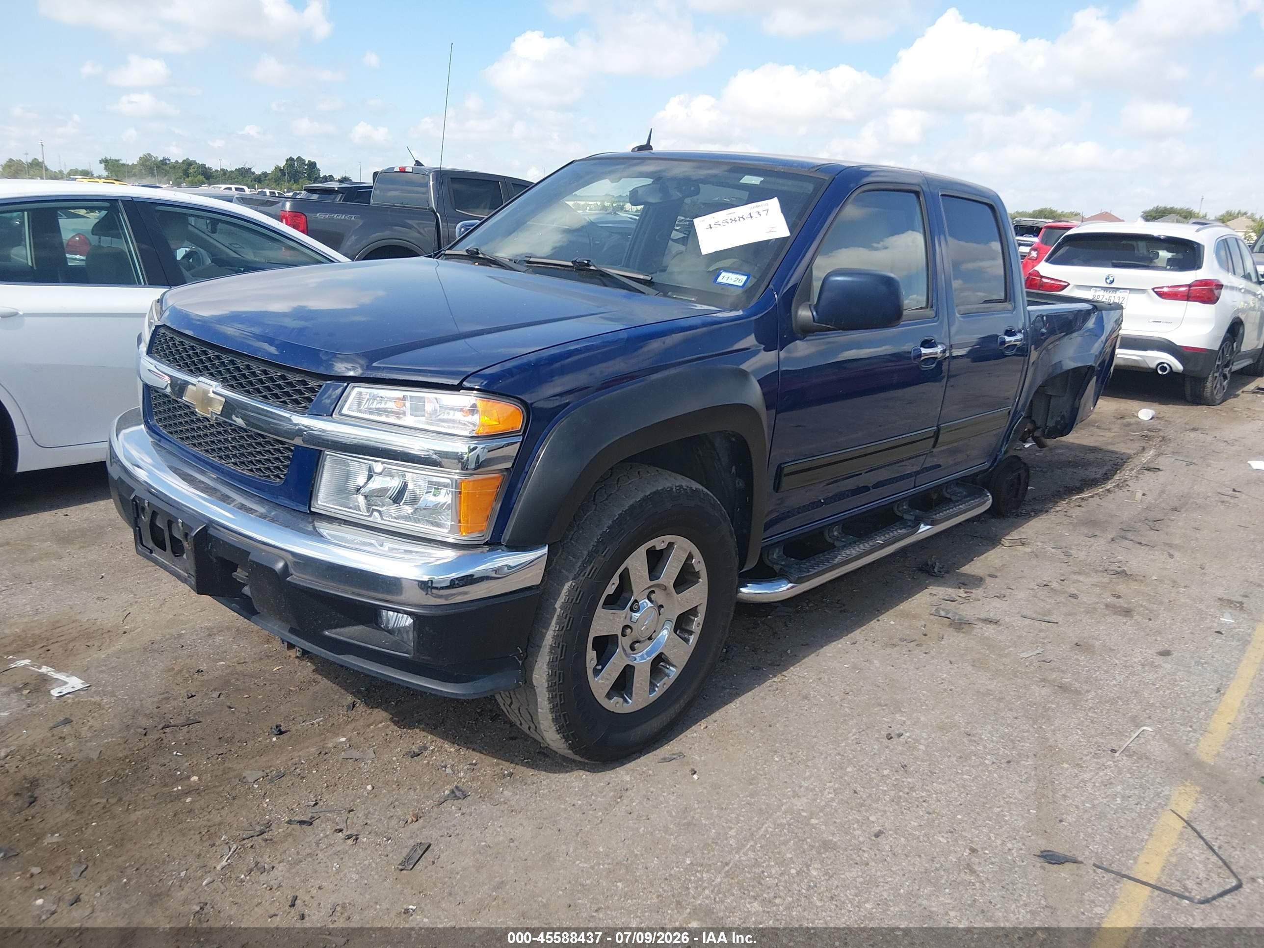 2012 Chevrolet Colorado Lt W/2lt Blue vin: 1GCHTDFE4C8114738