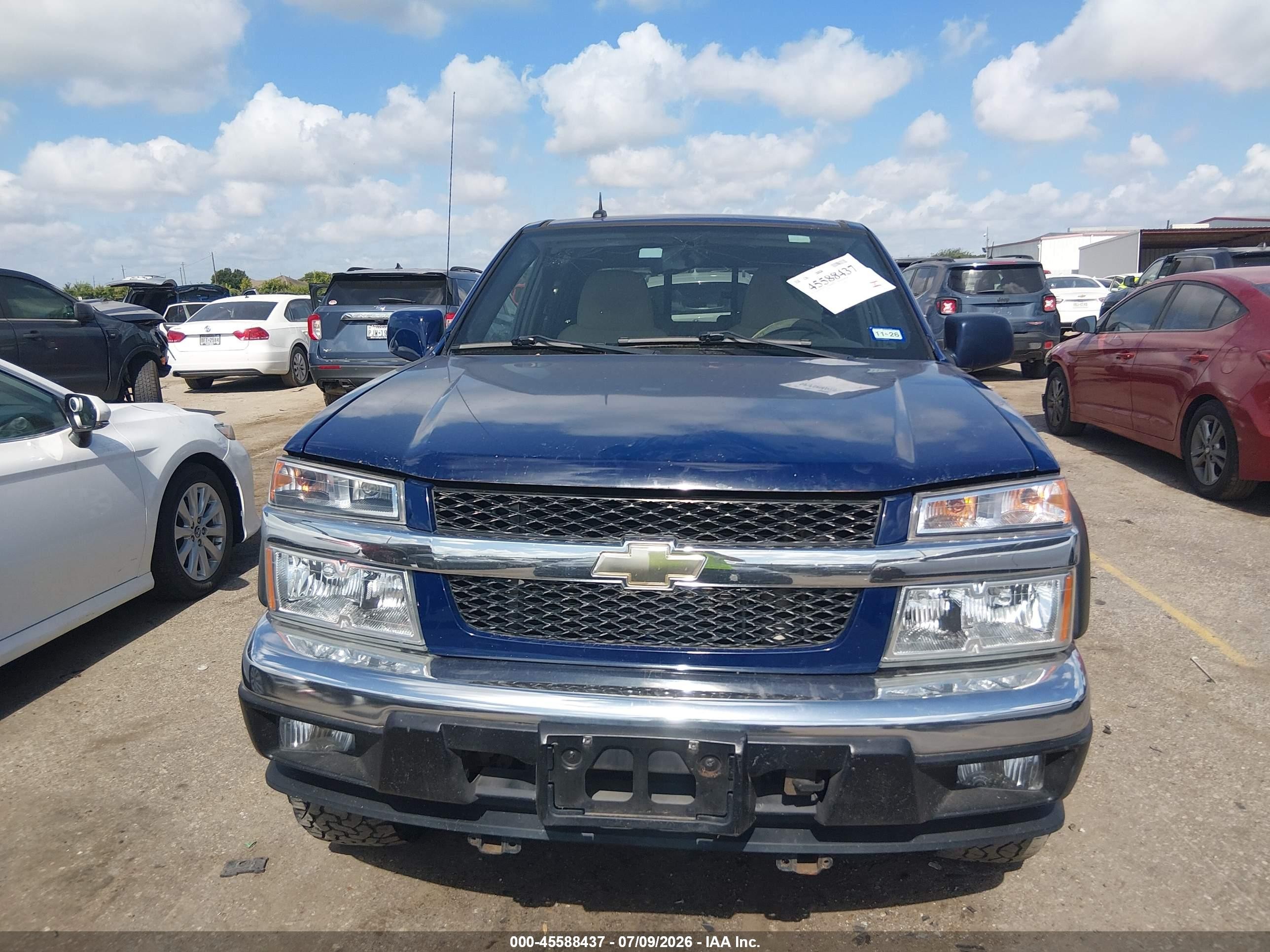 2012 Chevrolet Colorado Lt W/2lt Blue vin: 1GCHTDFE4C8114738