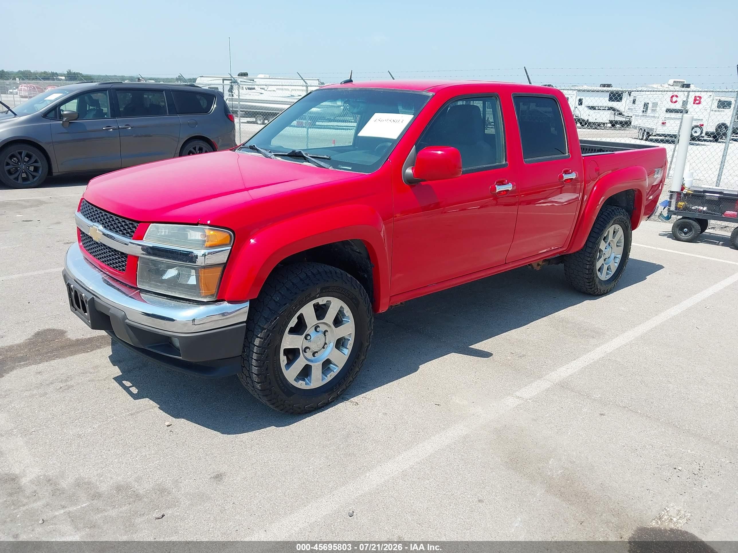 2012 Chevrolet Colorado Lt W/2lt Красный vin: 1GCHTDFE5C8114862