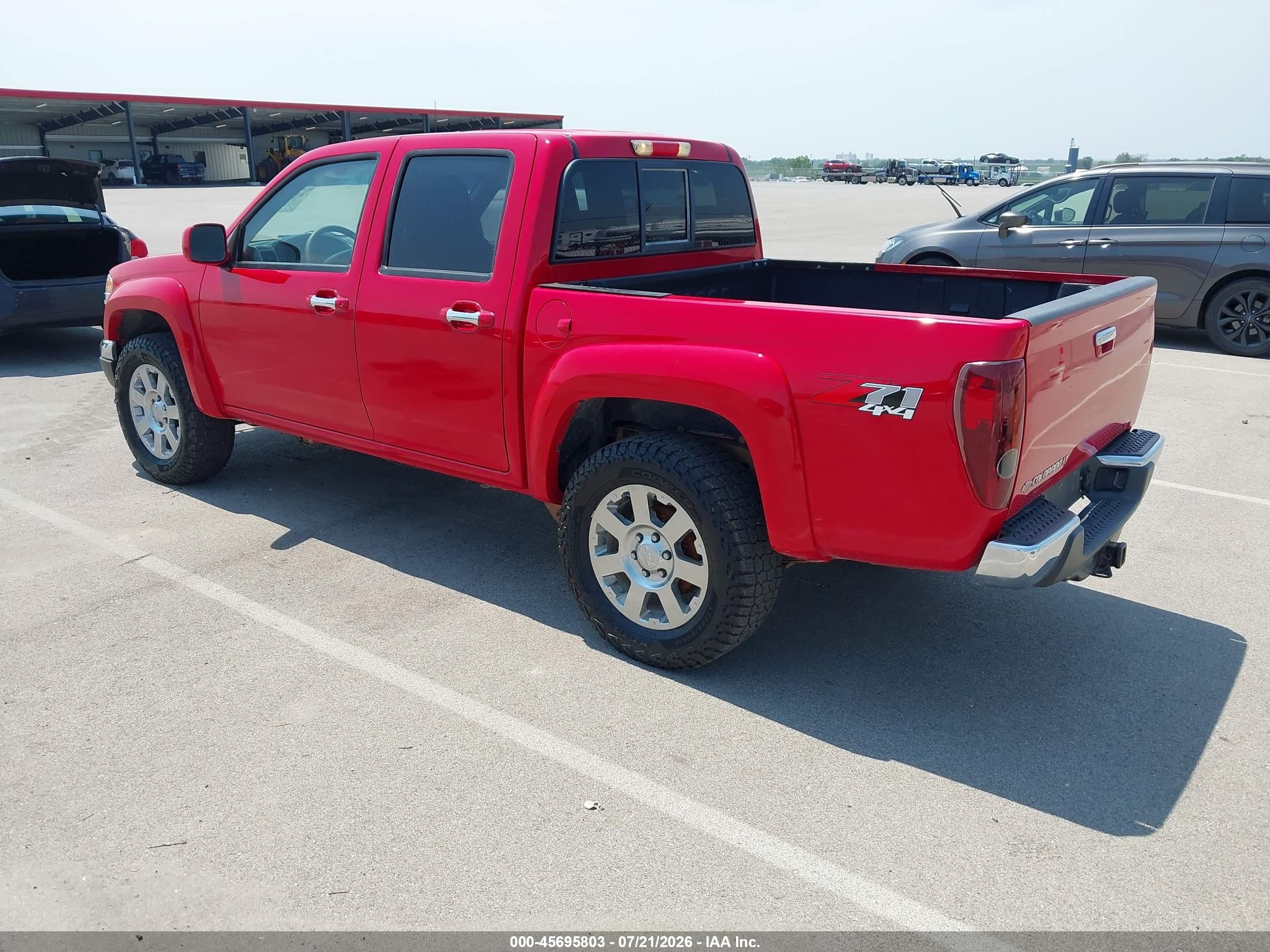 2012 Chevrolet Colorado Lt W/2lt Красный vin: 1GCHTDFE5C8114862