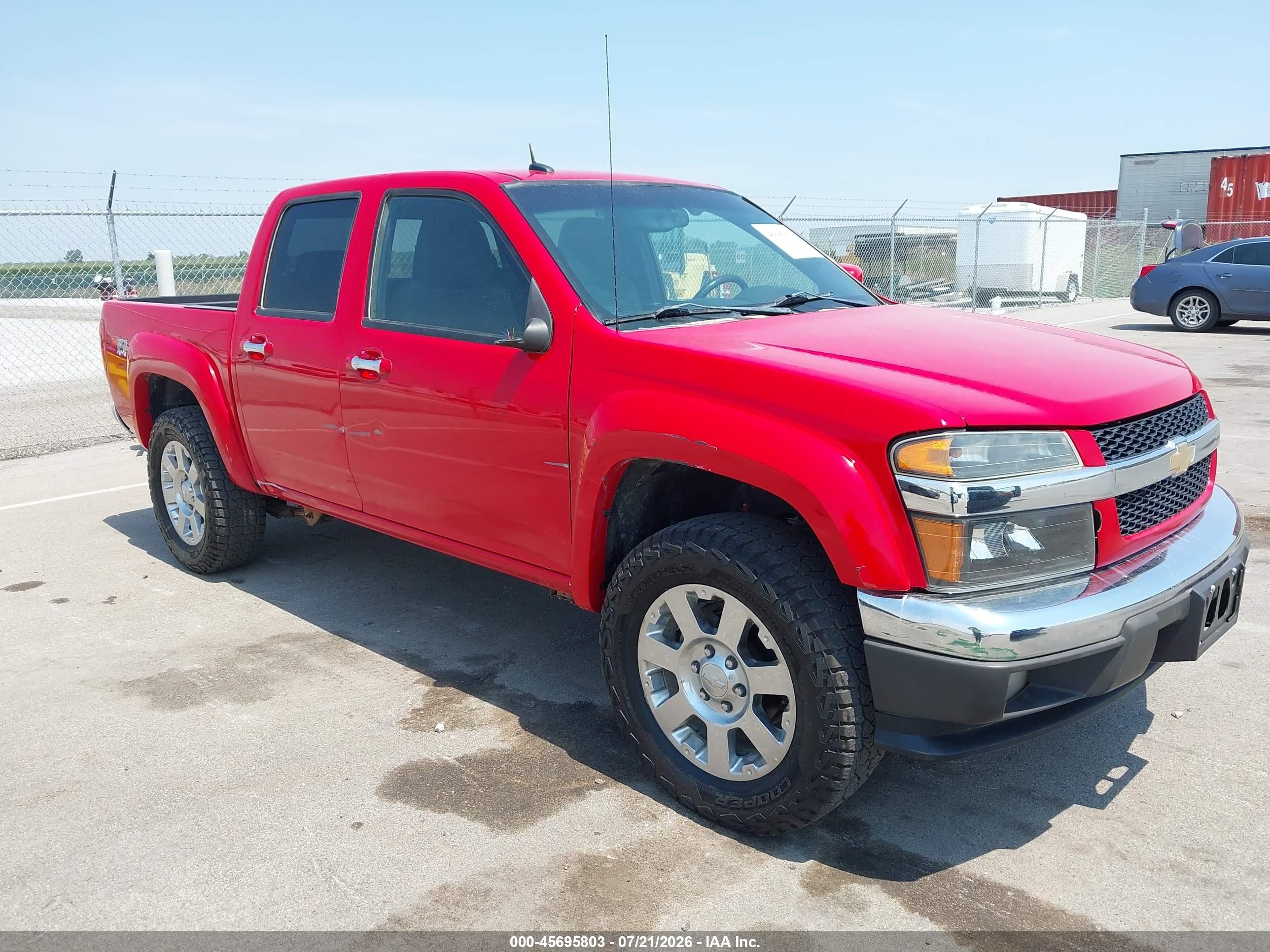 2012 Chevrolet Colorado Lt W/2lt Красный vin: 1GCHTDFE5C8114862