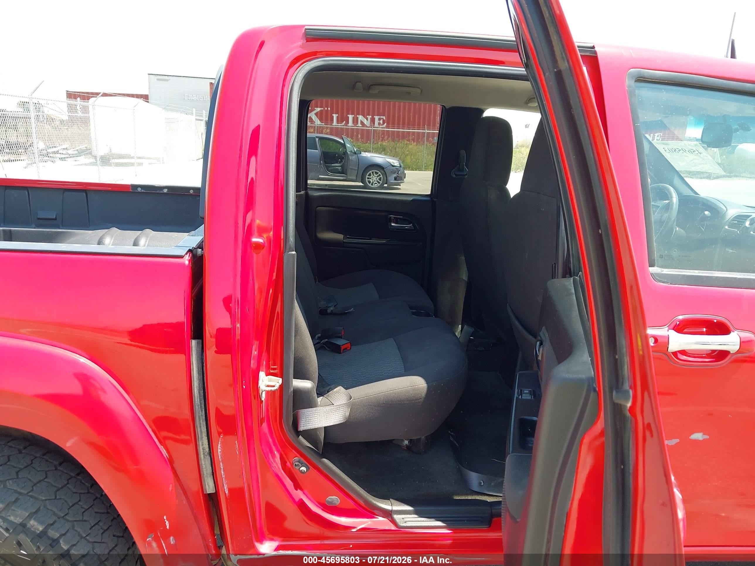 2012 Chevrolet Colorado Lt W/2lt Красный vin: 1GCHTDFE5C8114862
