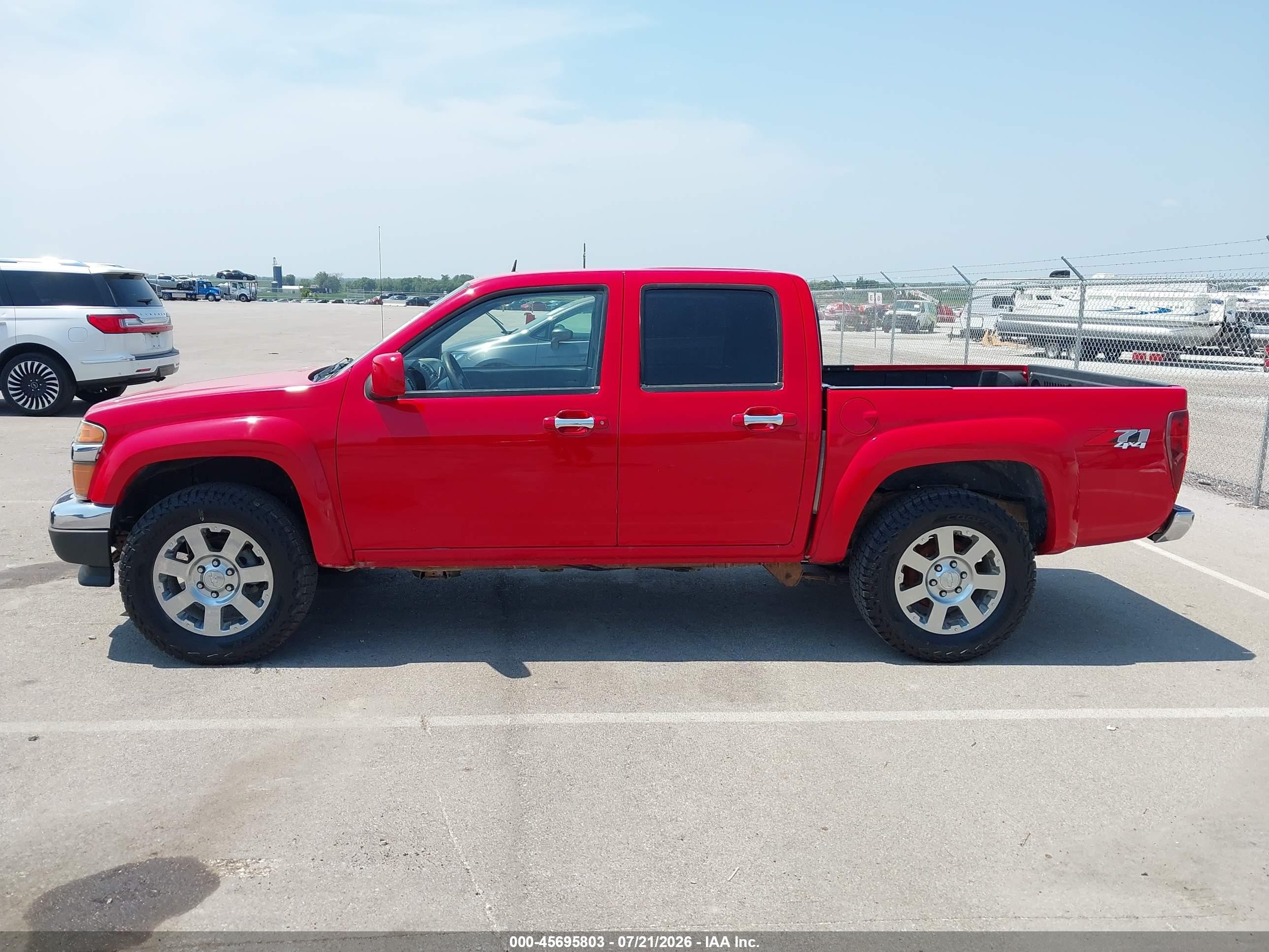 2012 Chevrolet Colorado Lt W/2lt Красный vin: 1GCHTDFE5C8114862