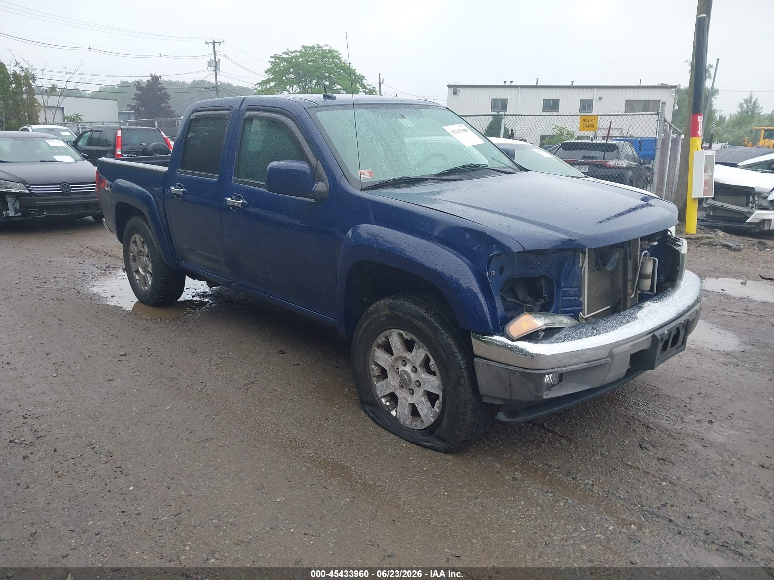2012 Chevrolet Colorado Lt W/2lt Blue vin: 1GCHTDFE5C8134903