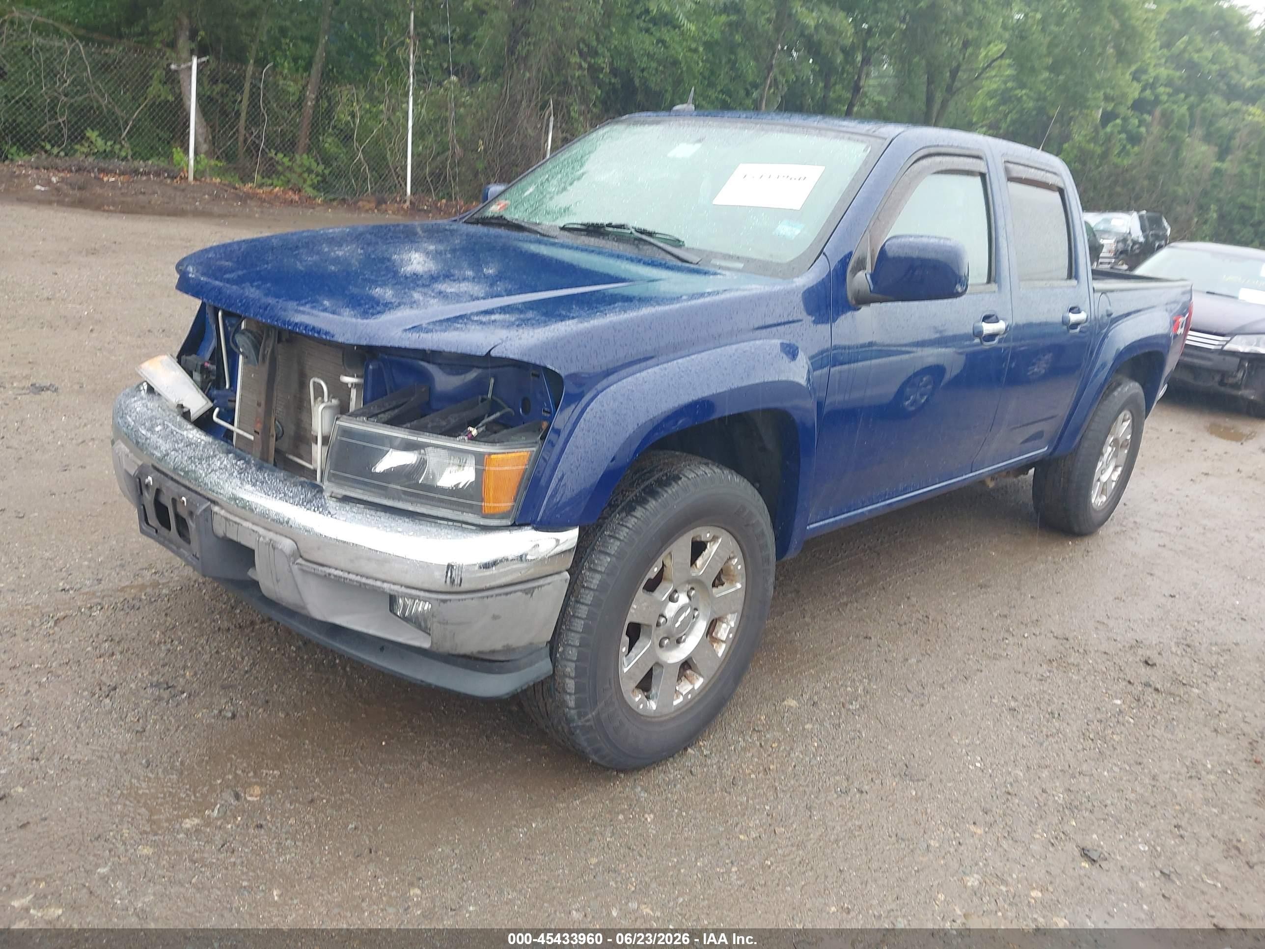 2012 Chevrolet Colorado Lt W/2lt Blue vin: 1GCHTDFE5C8134903