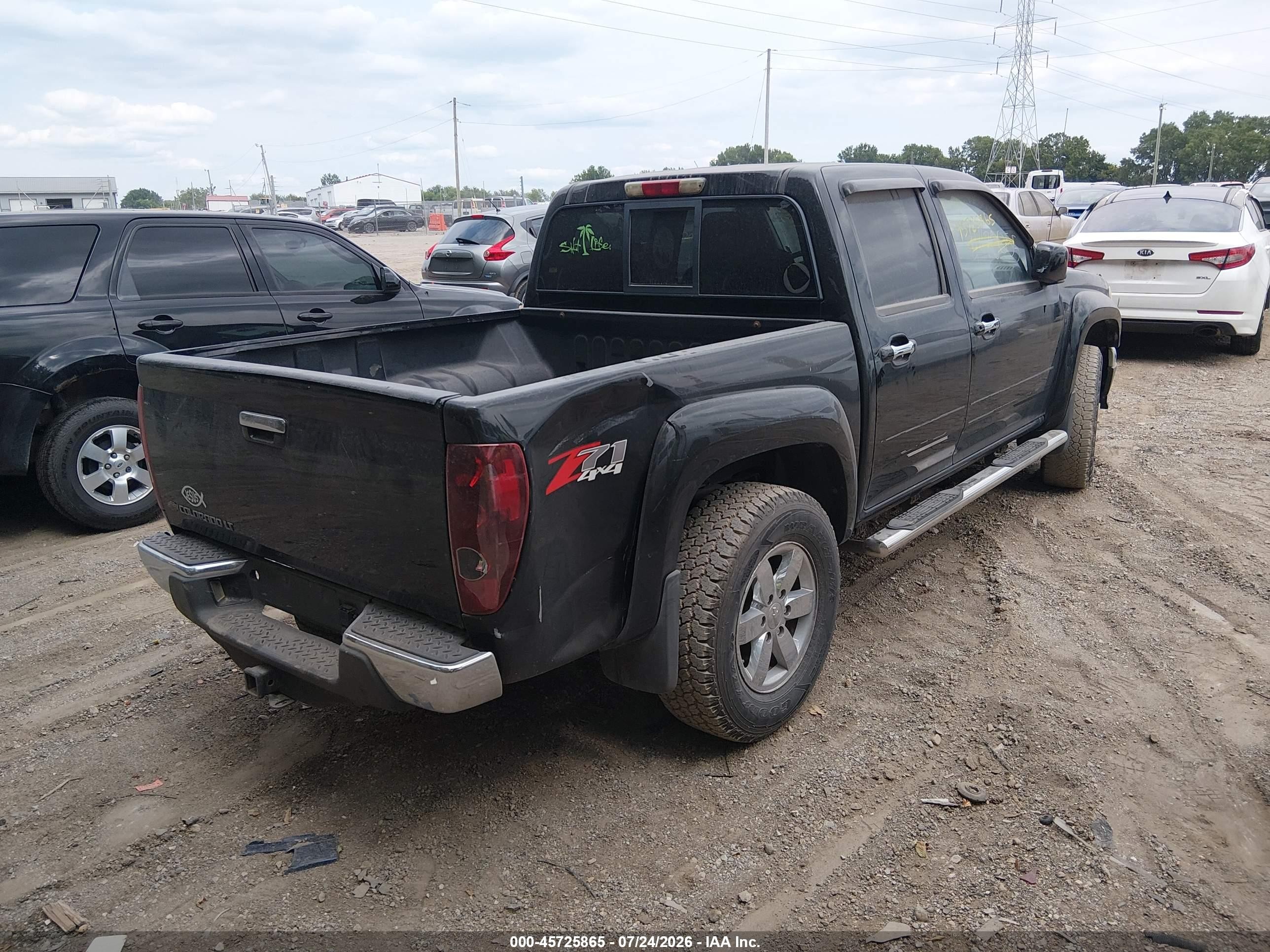 2012 Chevrolet Colorado 2lt Black vin: 1GCHTDFE7C8134725