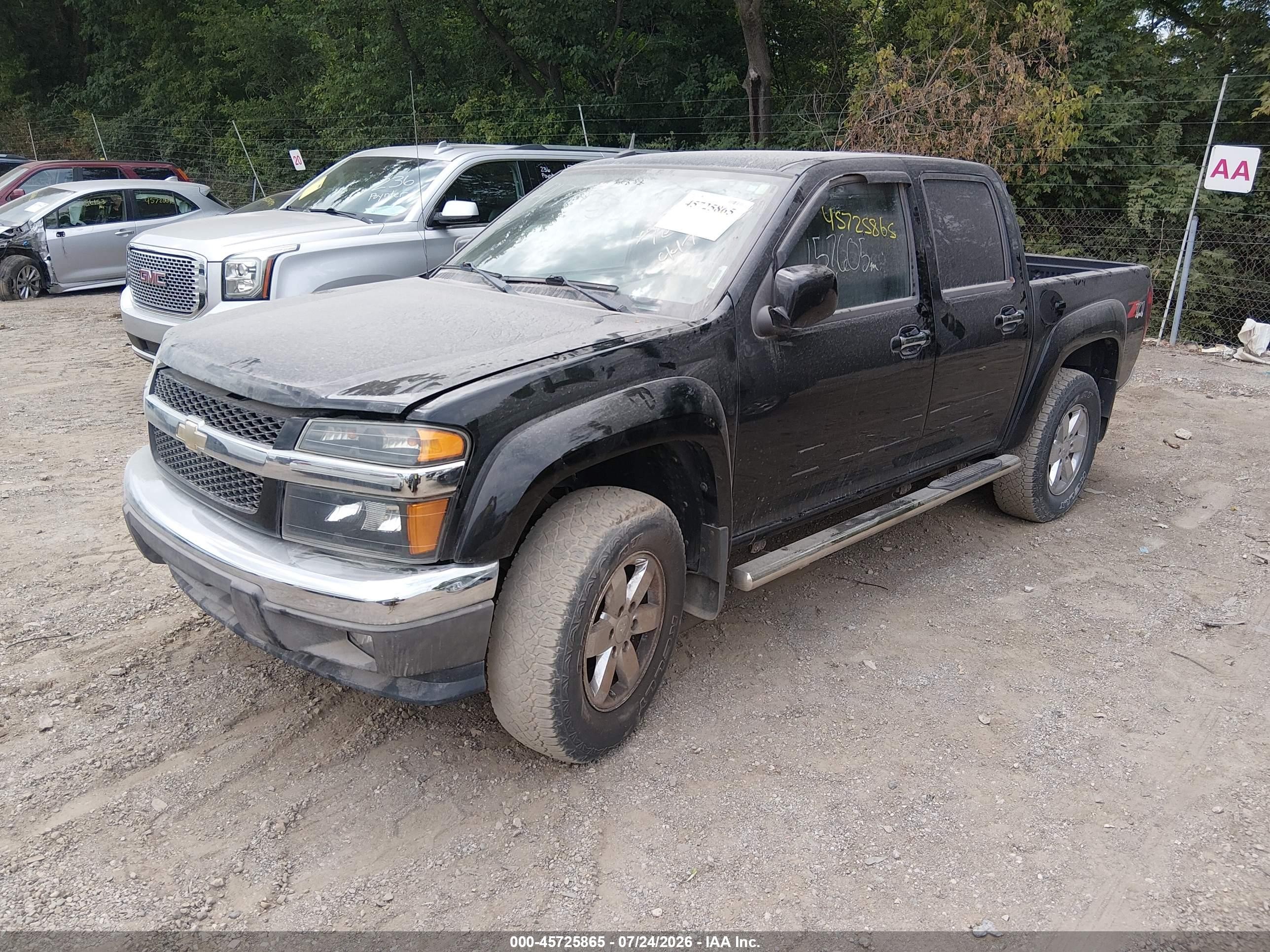 2012 Chevrolet Colorado 2lt Black vin: 1GCHTDFE7C8134725