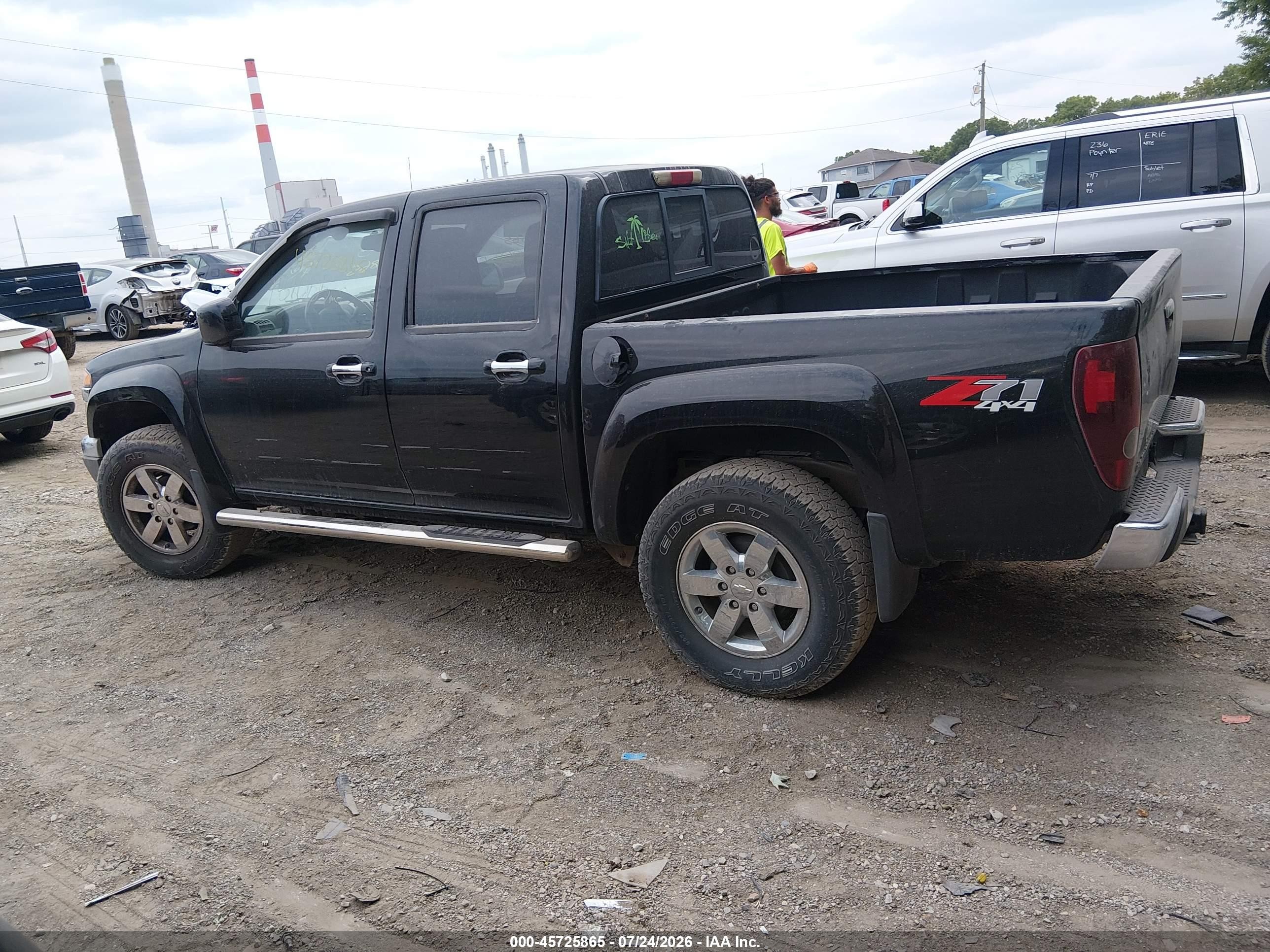 2012 Chevrolet Colorado 2lt Black vin: 1GCHTDFE7C8134725