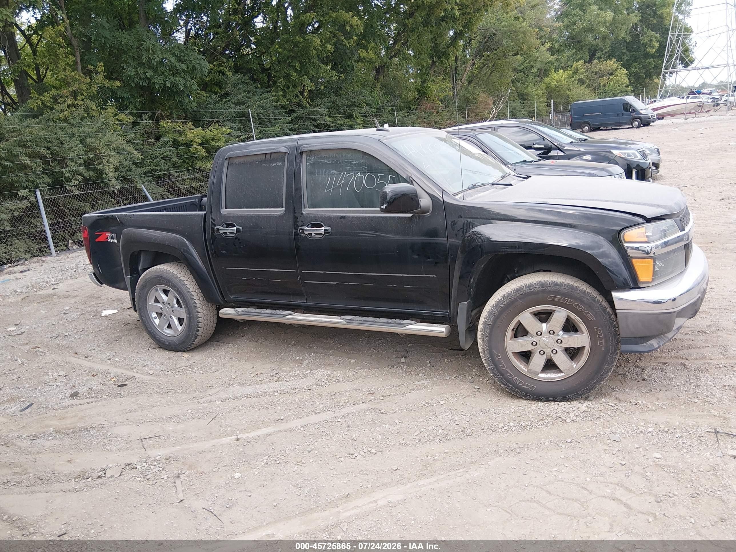 2012 Chevrolet Colorado 2lt Black vin: 1GCHTDFE7C8134725