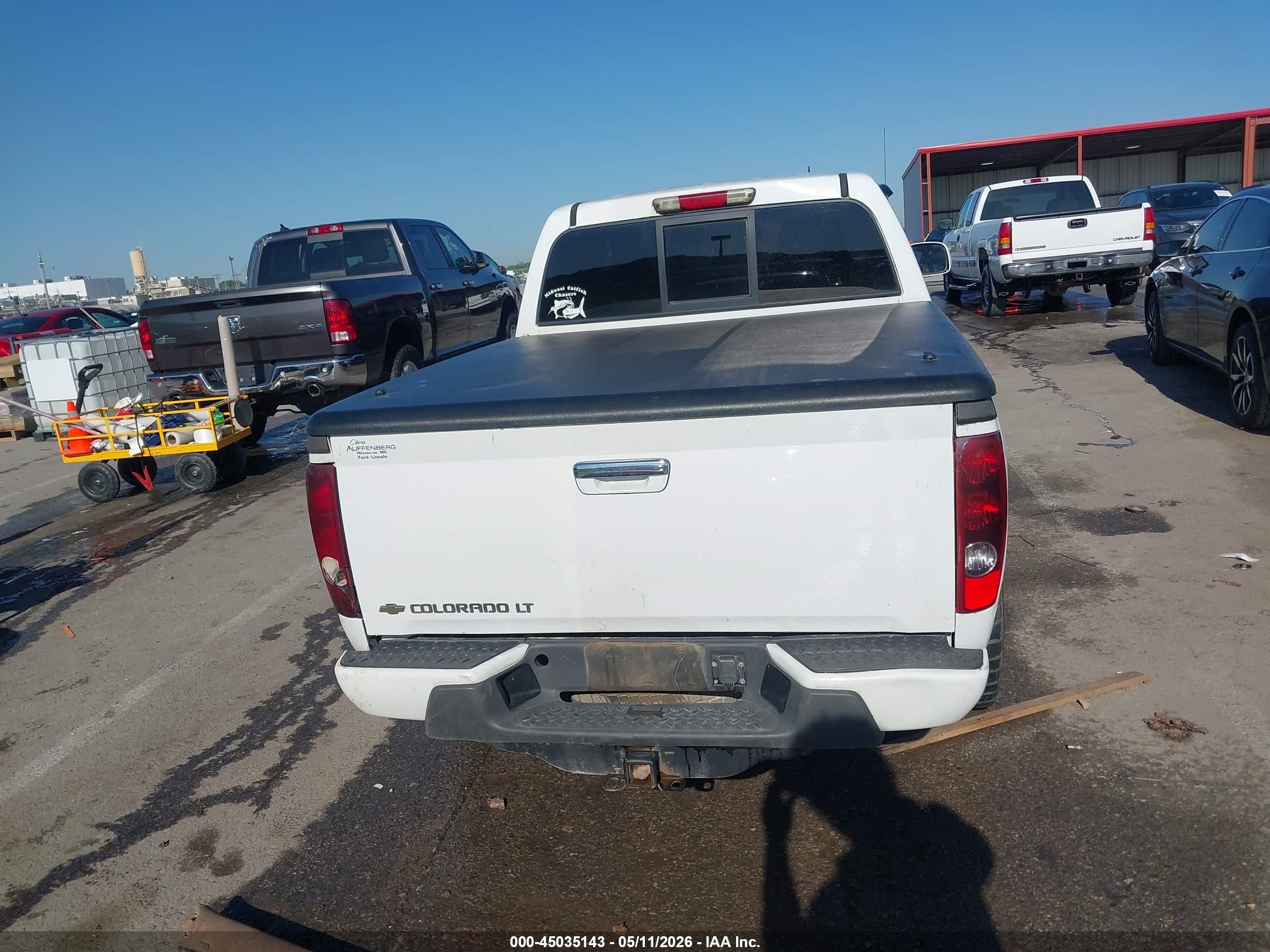 2012 Chevrolet Colorado 2lt White vin: 1GCHTDFE7C8148950