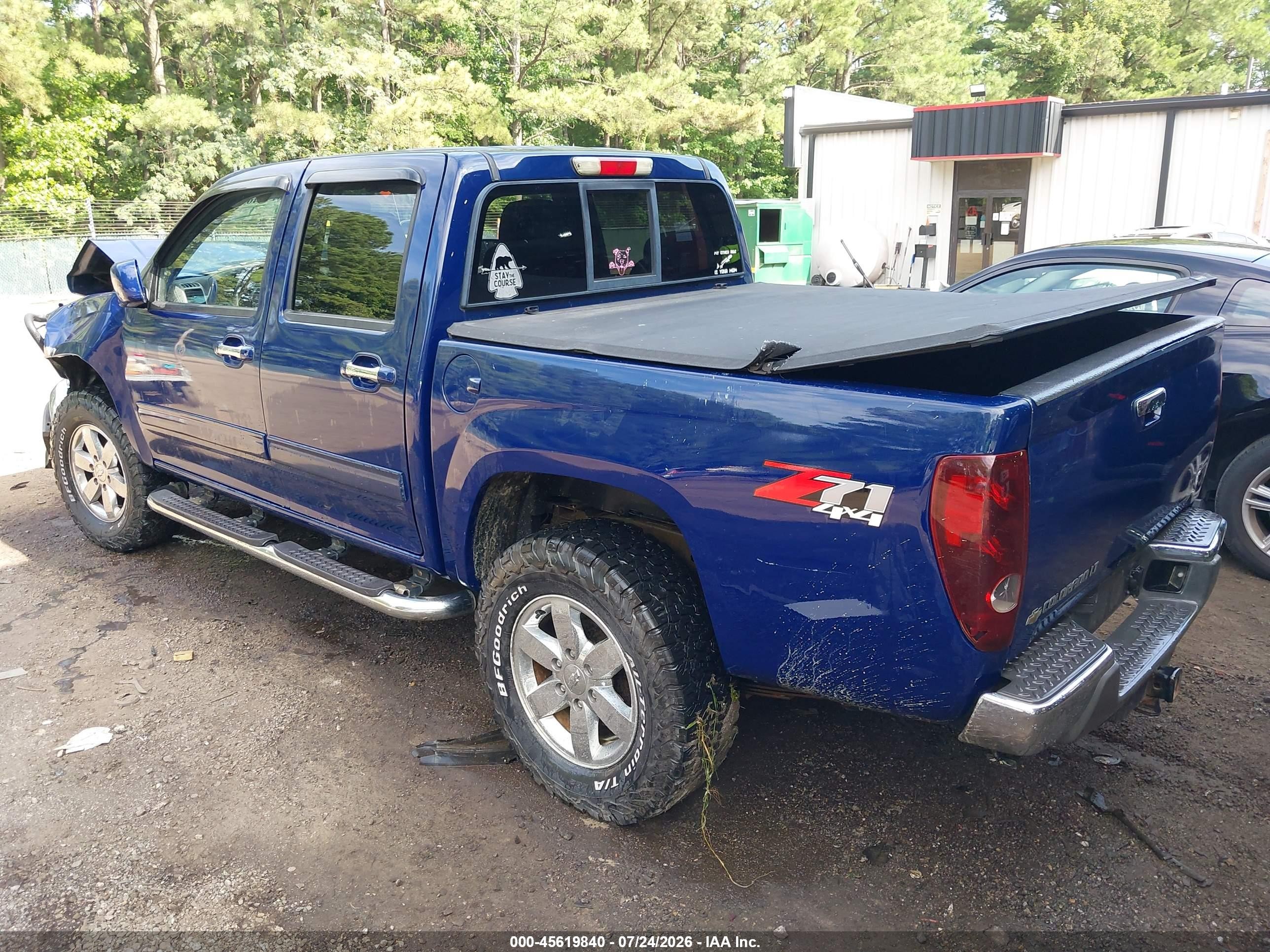 2012 Chevrolet Colorado Lt W/2lt Blue vin: 1GCHTDFE9C8134239