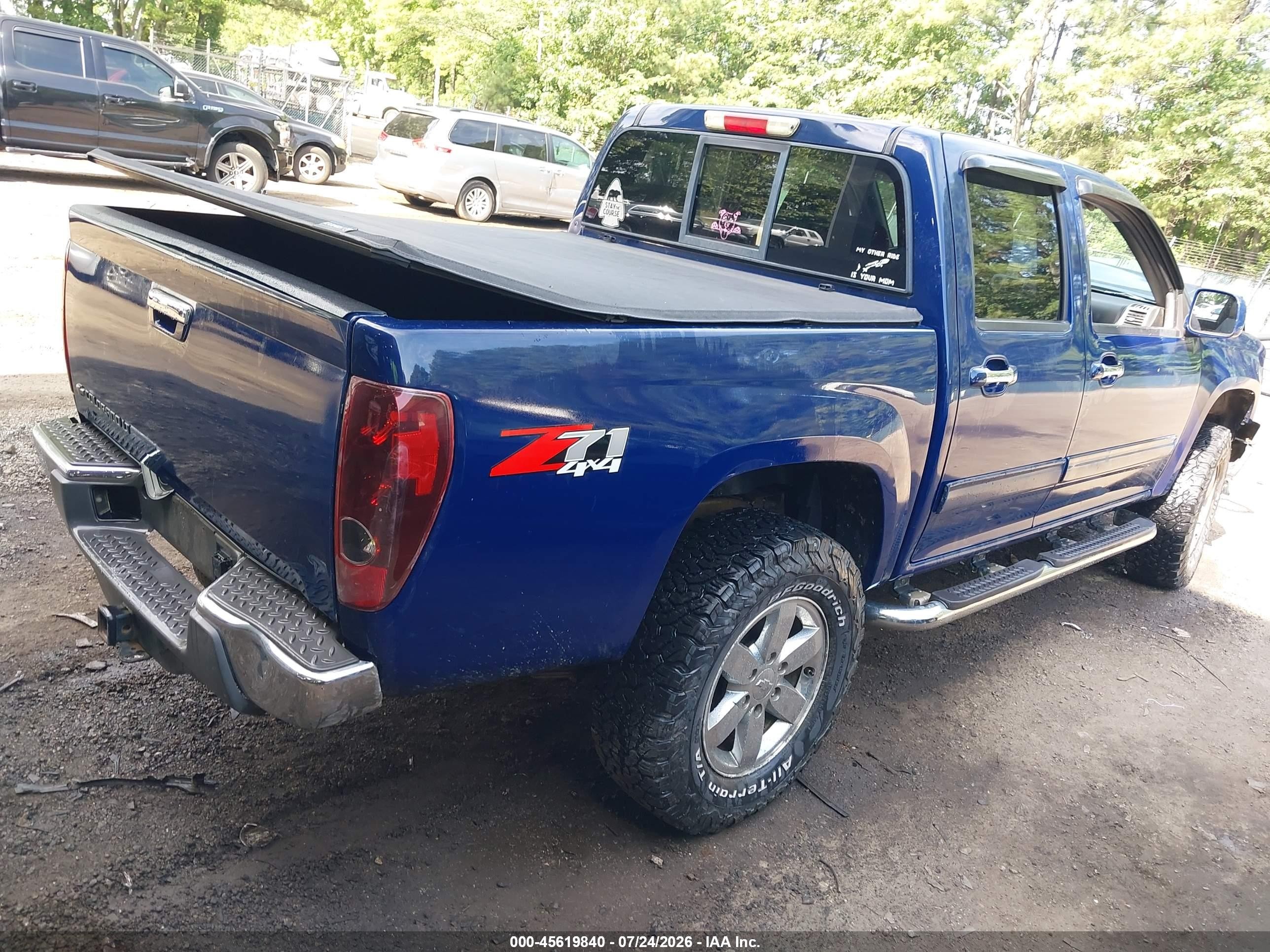 2012 Chevrolet Colorado Lt W/2lt Blue vin: 1GCHTDFE9C8134239